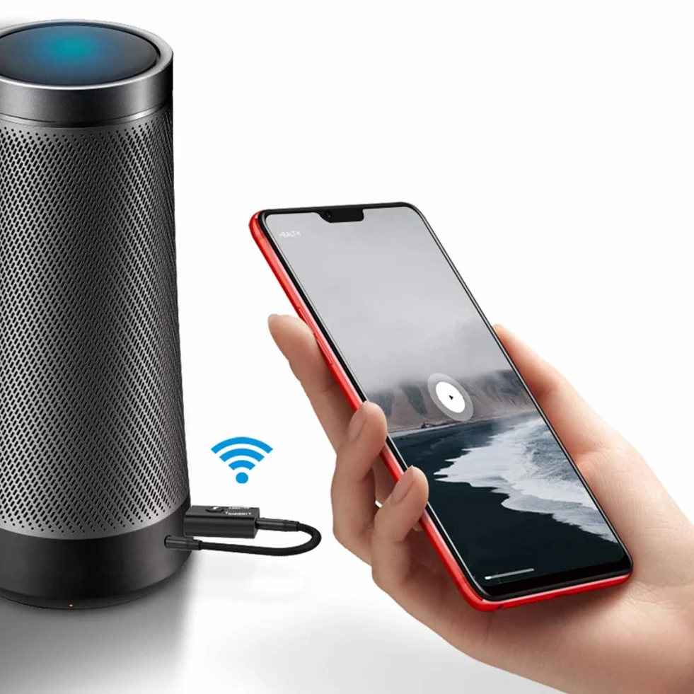 Nadajnik-odbiornik, YET TR6 ABS 2 w 1 Potężna Funkcja Nadajnik-odbiornik Bluetooth 5.0 Niezależny Obwód Adaptera Audio