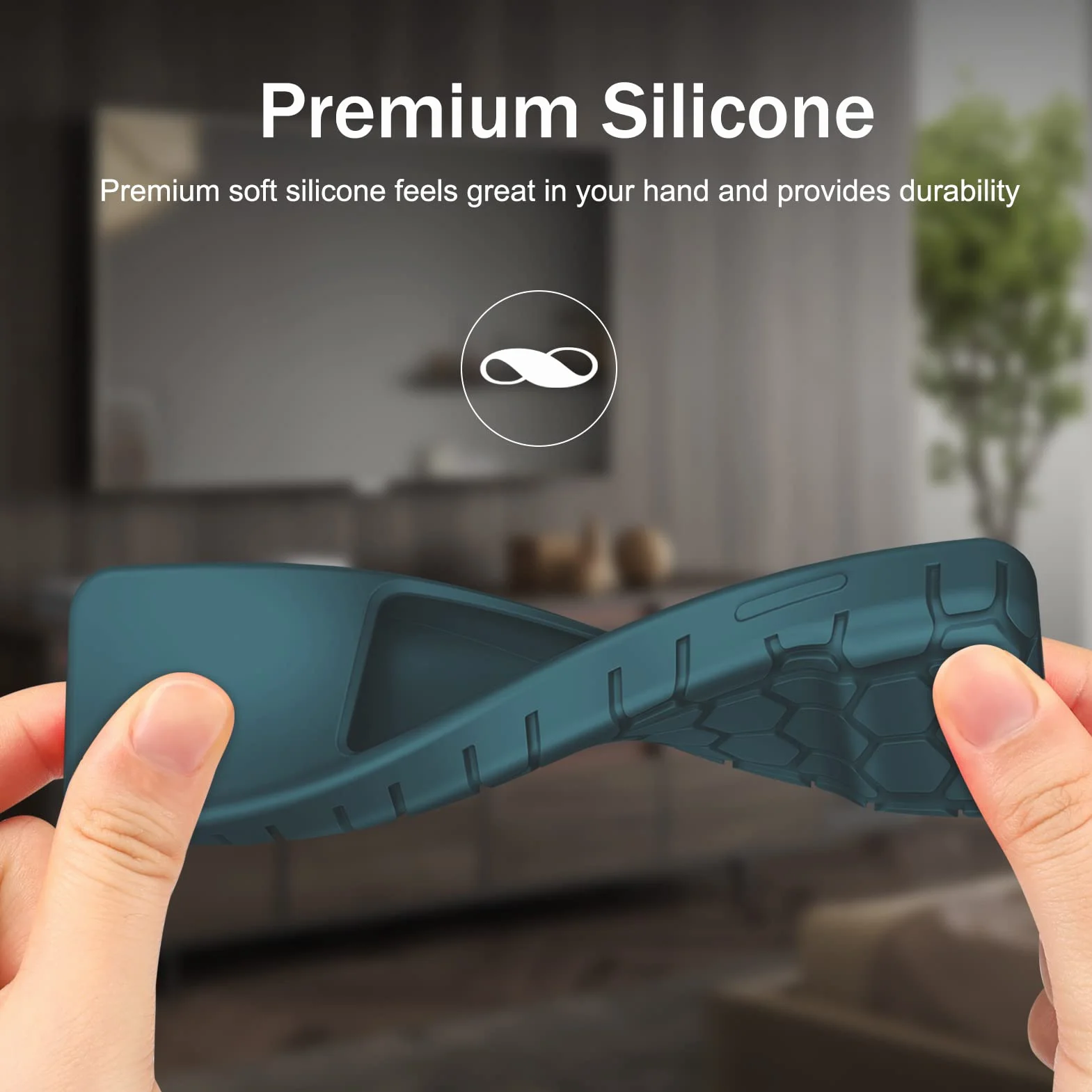 Fintie Etui ochronne do Apple TV Siri Remote 2021/2022 – grzebień miodowy, lekki, antypoślizgowy, odporny na uderzenia, silikonowy pokrowiec do pilota Apple TV 4K / HD Siri (2. generacja/3.
