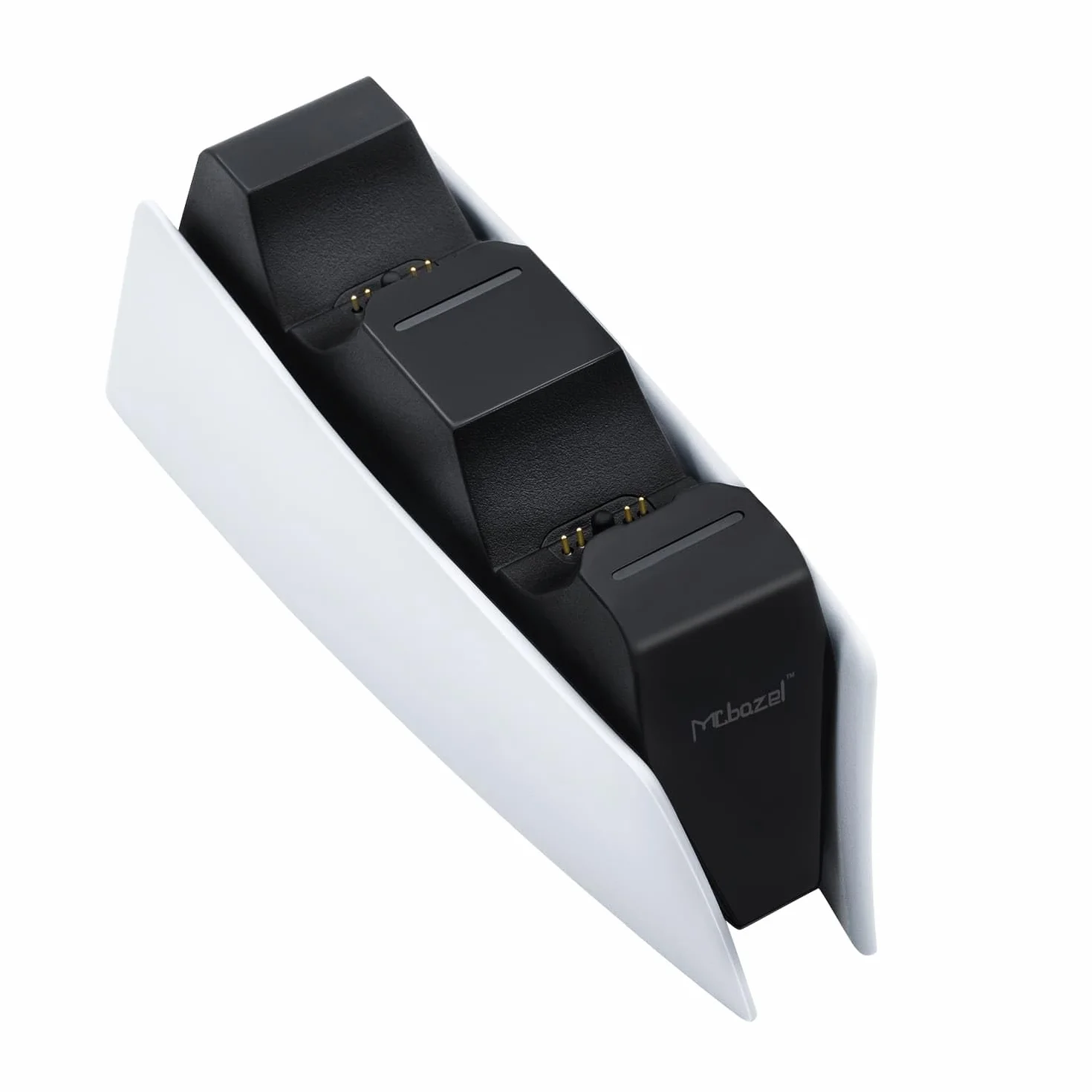 Mcbazel Stacja ładująca PS5 kontroler do kontrolera PS5 DualSense, stacja ładująca ze wskaźnikami LED / szybkie ładowanie/potrójna ochrona