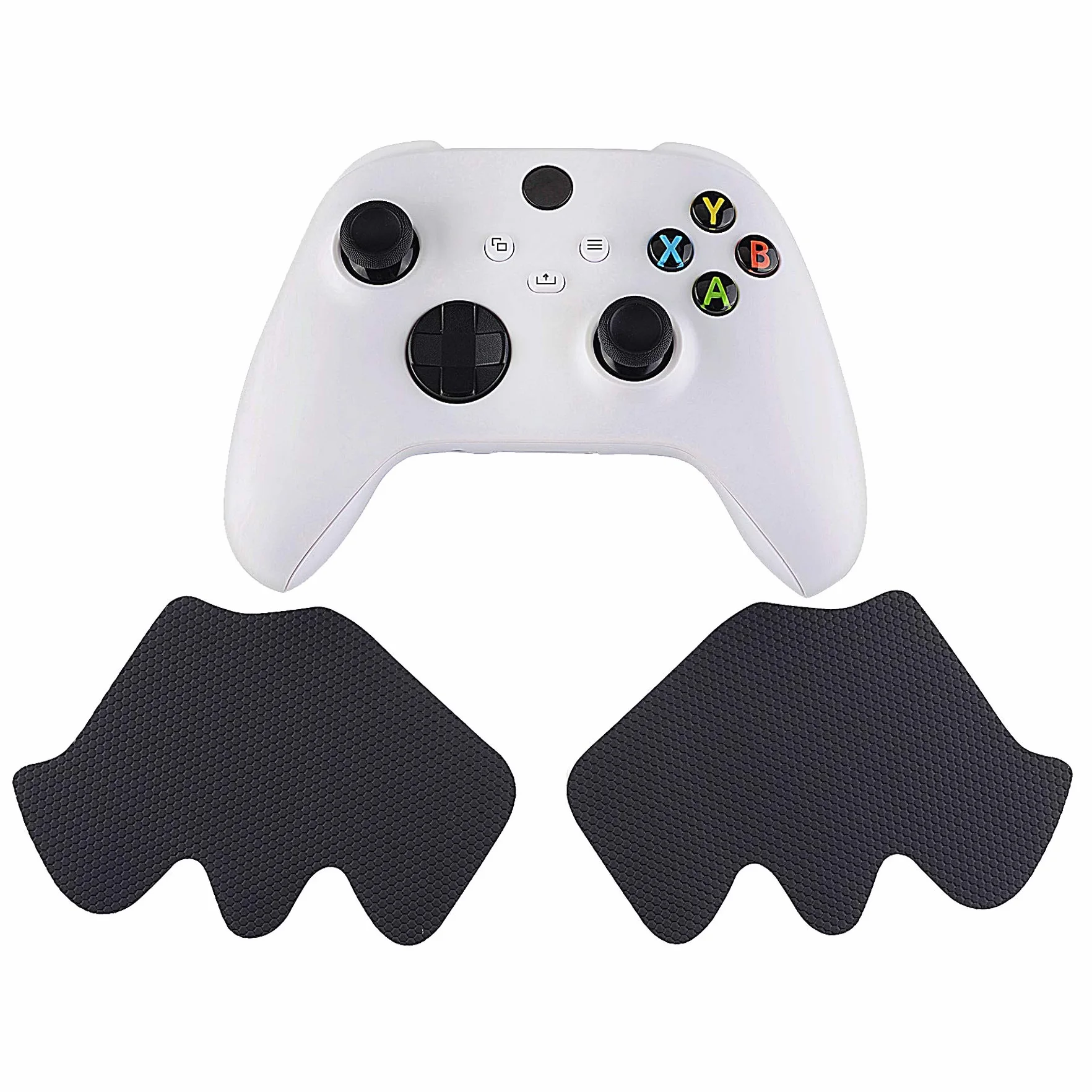 eXtremeRate PlayVital Antypoślizgowy pochłaniający pot uchwyt kontrolera do kontrolera Xbox Series X/S, profesjonalne, teksturowane, miękkie gumowe podkładki, uchwyty do kontrolera Xbox Series X/S