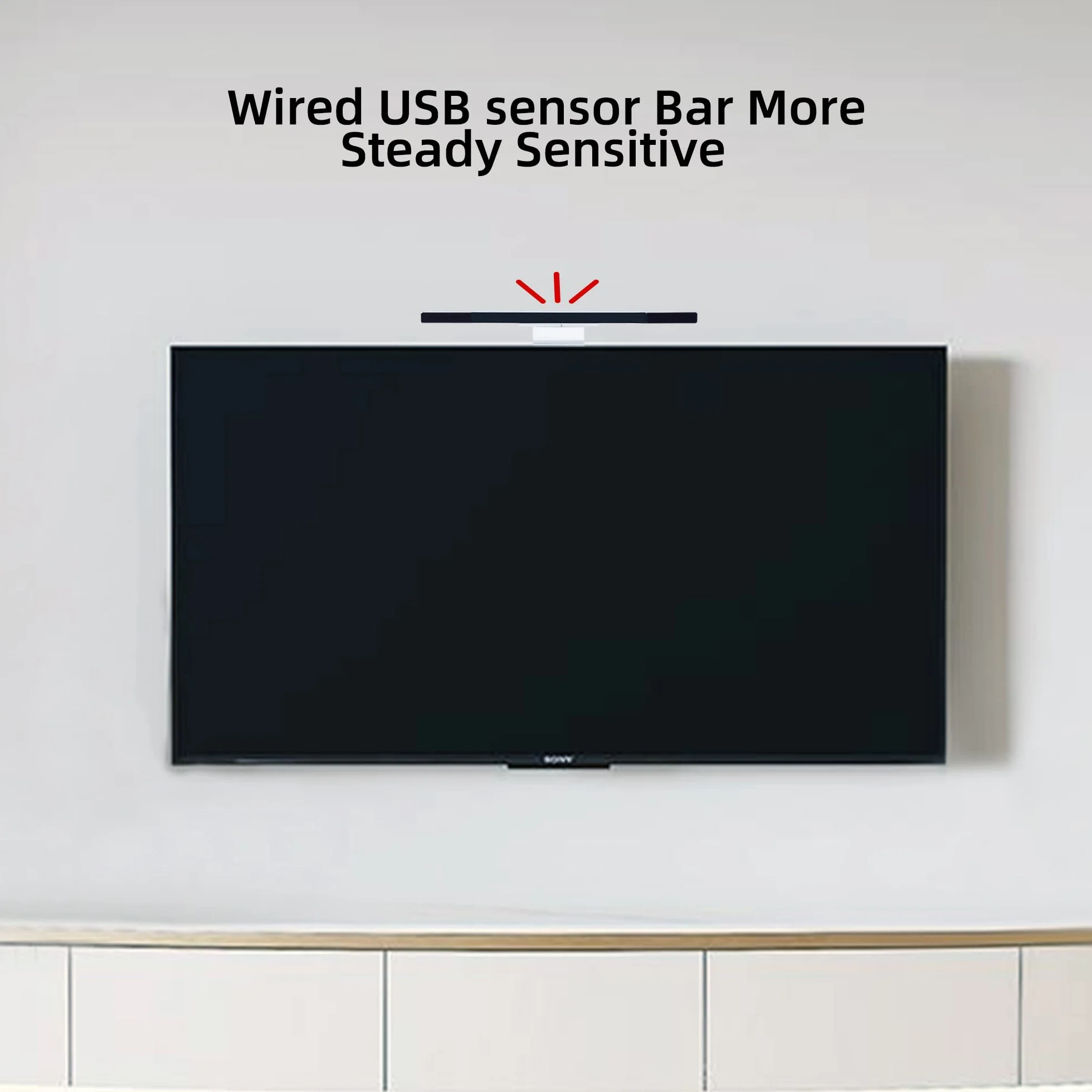 Xahpower Listwa czujników do Wii, zamiennik listwy czujnika podczerwieni LED, kompatybilna z konsolą Nintendo Wii i U