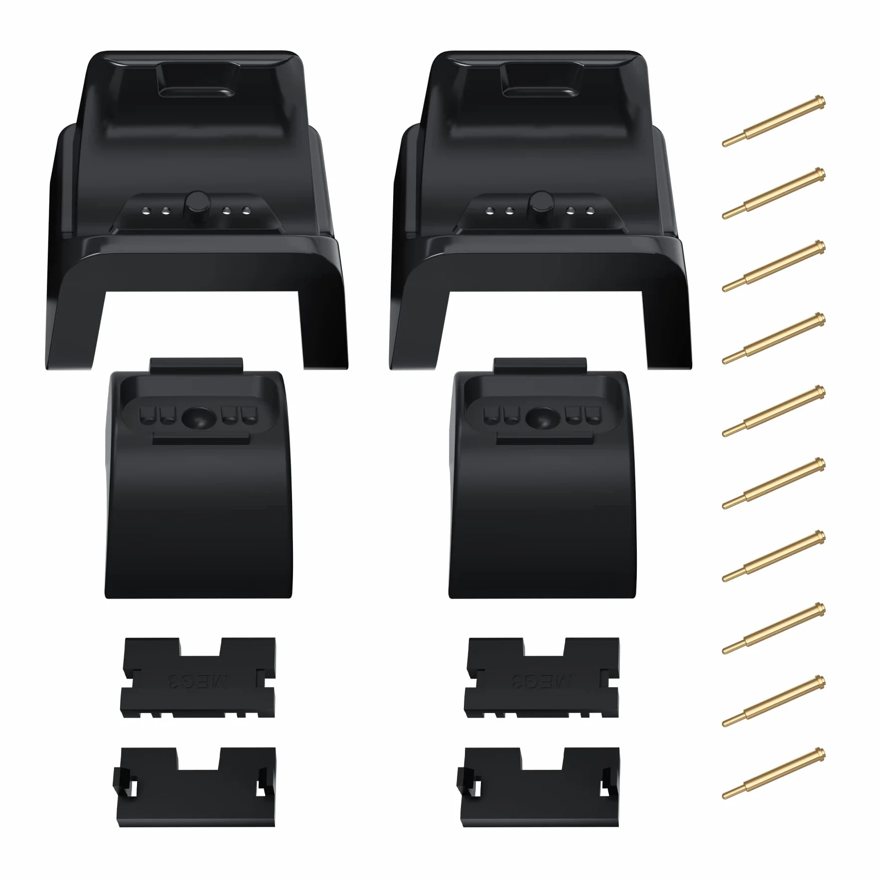 Czarny RiseDock Stojak Extension dla ps5 Controller Charging Dock eXtremeRate Rise & RISE4 Remap Kit, Przeprojektowane Charging Station Extenders dla ps5 Controller HEXGAMING Rival, Rival Pro&Ultimate