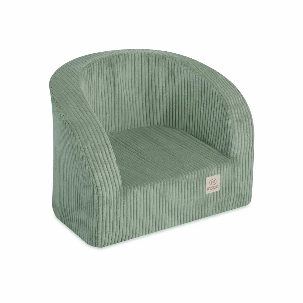 MISIOO Fotel dziecięcy od 1 roku – fotel klasy premium, stabilny i miękki, ergonomicznie wyściełany, 40 x 53 x 36 cm, fotel dziecięcy od 1 roku