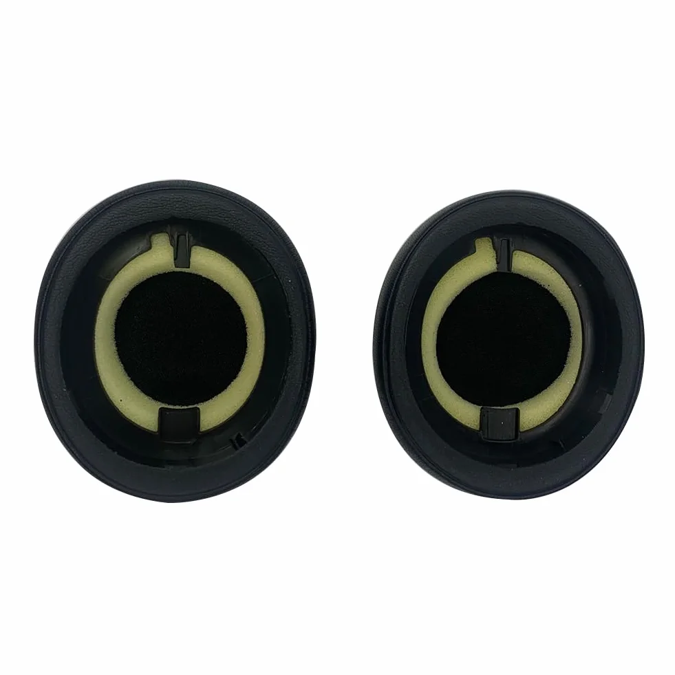 Wymienne Nauszniki do Jabra Evolve2 65/Elite 45h, Zapasowe Poduszki Nauszniki do Jabra Elite 45h/Evolve2 65, Miękka Skóra Proteinowa (Czarny)