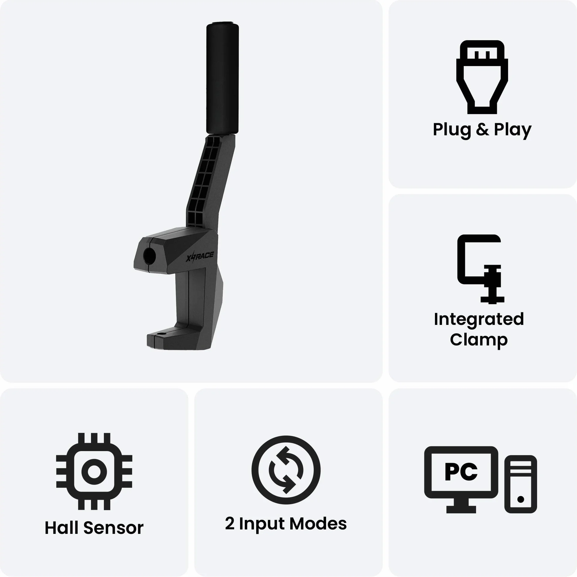 Hamulec ręczny Smart GL-200 – USB Hydrołapa do gier symulacyjnych na PC, kompatybilny z LO GITECH G25 G27 G29 G920 G923, Thrust Master T300, regulowany i bardzo precyzyjny x4 race
