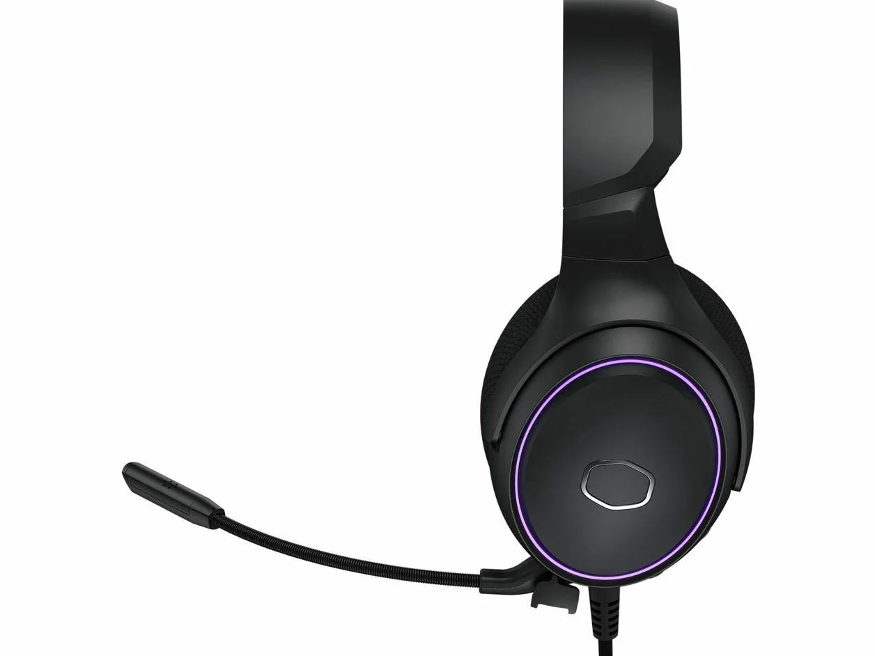 Cooler Master MH650 RGB Gaming Headset with Virtual 7.1 Surround Sound - Cross-Platform Compatible with 50mm Neodymium Audio Drivers, Ultra-Clear Boom Mic and Portable Frame - USB Type A, Black