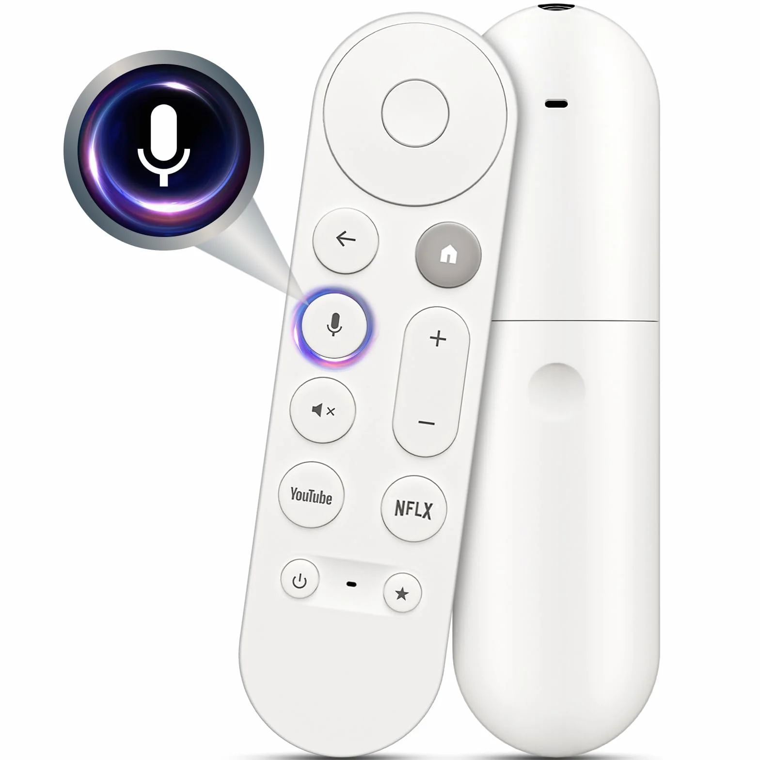 Zdalny pilot głosowy zastępujący pilota Google TV Streamer Remote (4K), uniwersalny dla pilota Chromecast z Google TV Remote (4K/HD)