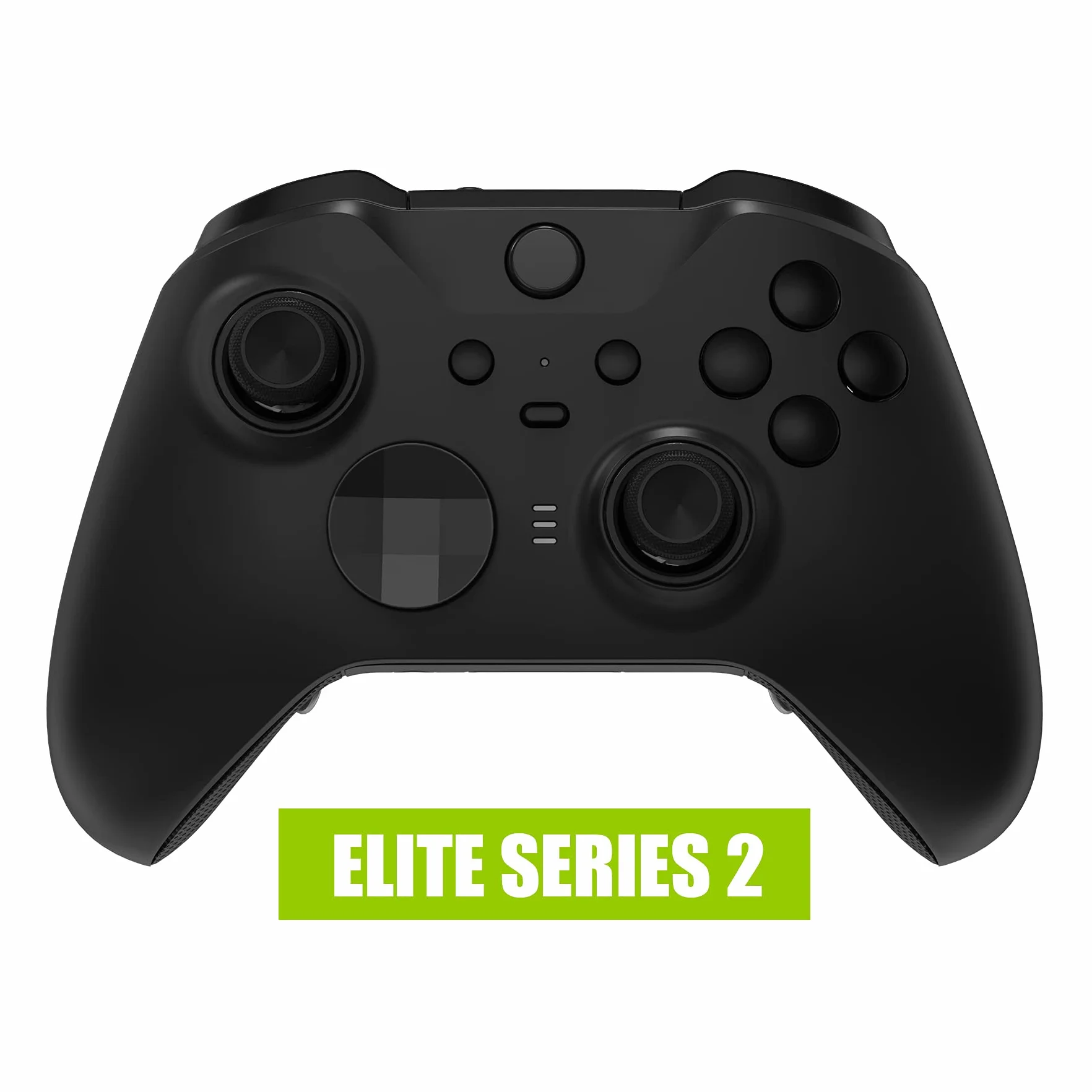 eXtremeRate Czarny Wymiana Przyciski dla Xbox One Elite Series 2 Controller, LB RB LT RT Zderzaki Spusty ABXY Start Back Sync Profile Switch dla Xbox One Elite V2 Controller