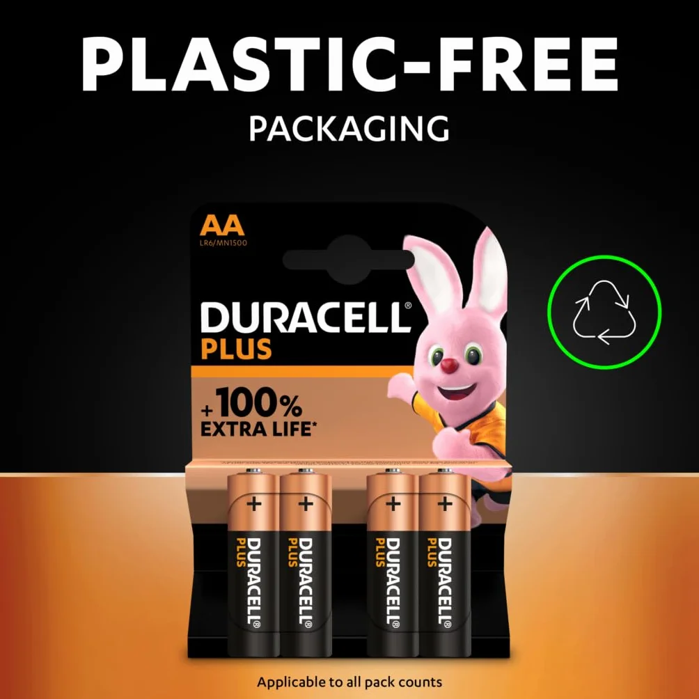 4 x Duracell AA Plus alkaliczny (1 x 4 baterie) 4 baterie