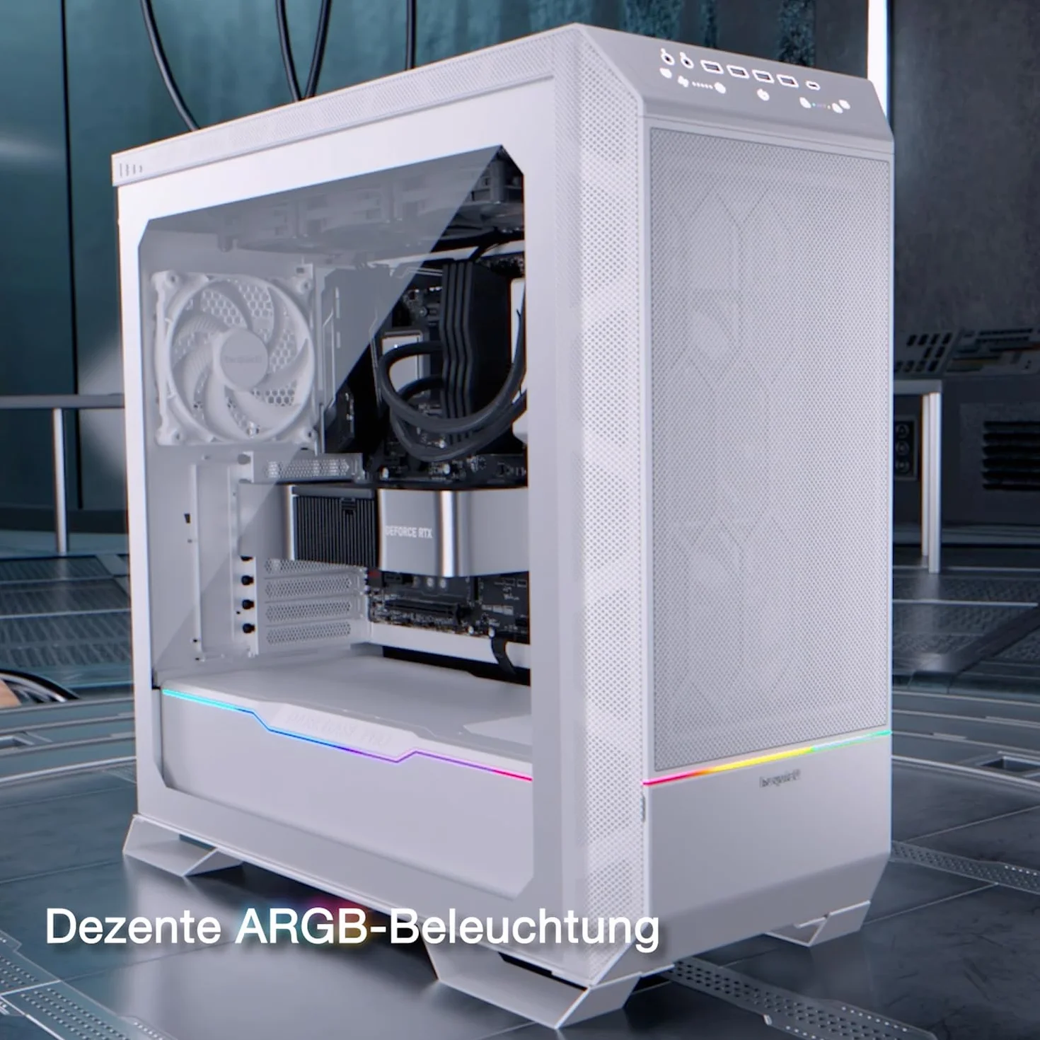 PC- Case BeQuiet Dark Base Pro 901 - weiss biały