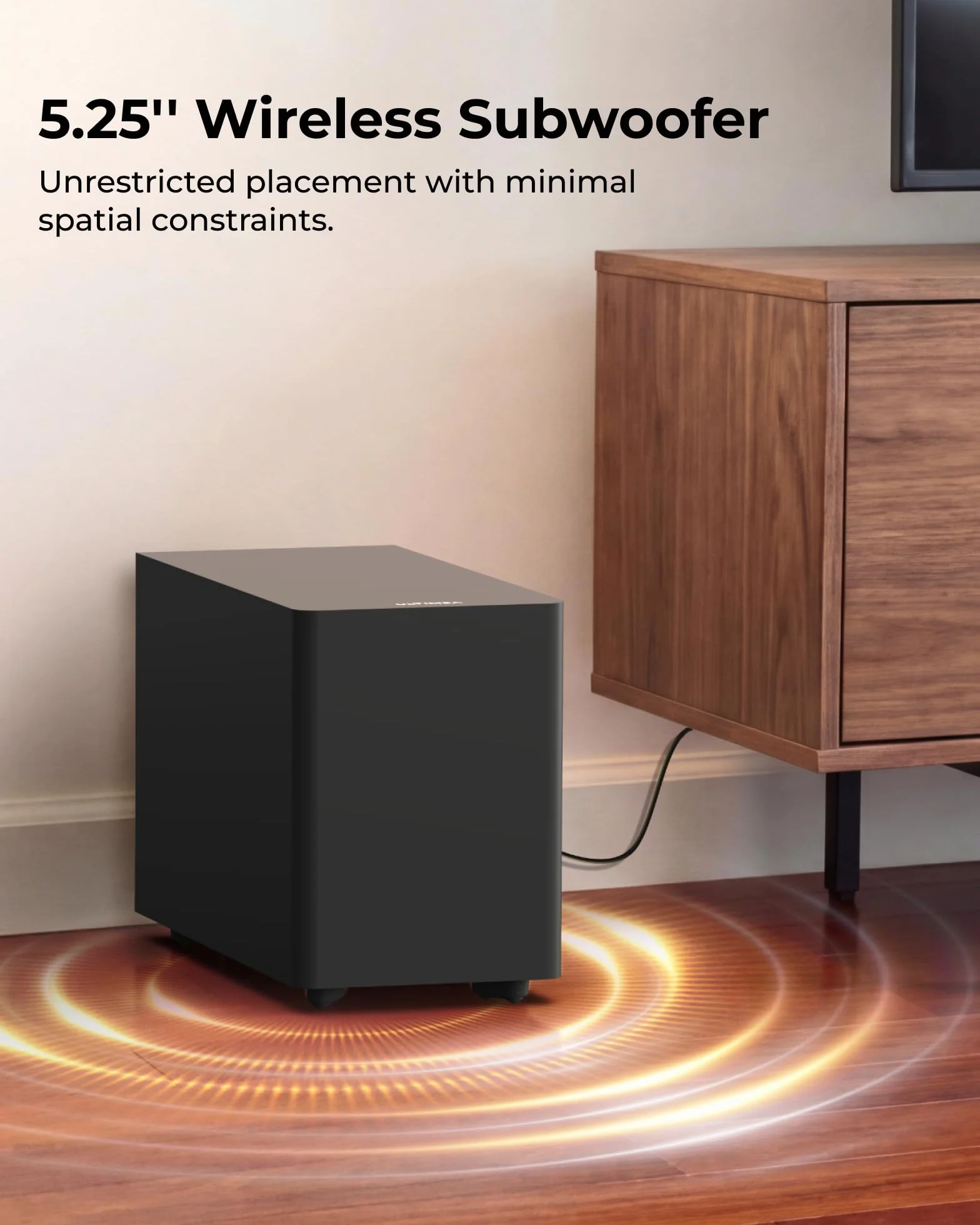 ULTIMEA 2,1ch SoundBar z bezprzewodowym subwooferem, VoiceMX i BassMX, sterowanie przez aplikację, listwa dźwiękowa 240 W, maksymalna moc, regulowane basy, HDMI, optyczne, Bluetooth 6.0, Poseidon M30
