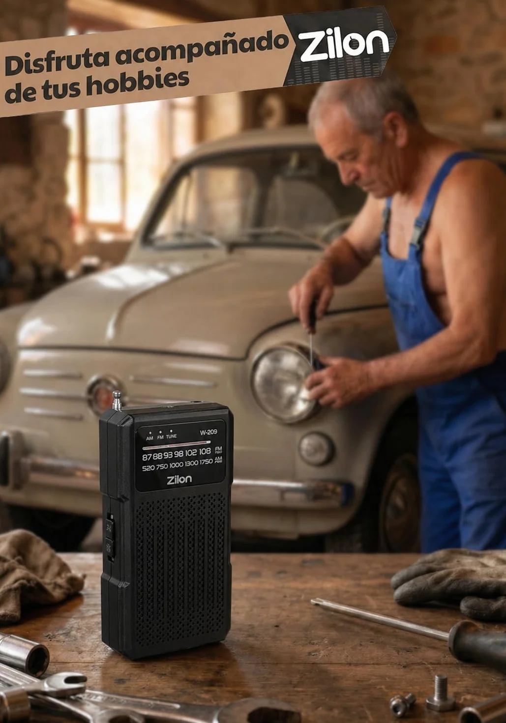 Radio na baterie Przenośne małe analogowe FM Am Tranzystor Wejście słuchawkowe Zestaw Awaryjny Doskonały mały sygnał kieszonkowy Proste Użycie Seniorzy dla Easy Vision AA