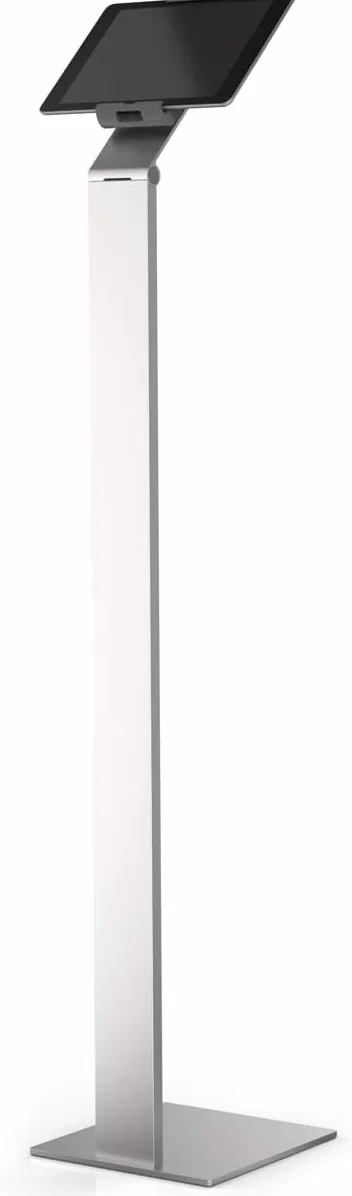 Durable 893223 Stojak podłogowy z uchwytem do tabletu (do tabletów 7-13 cali, uchwyt obracany o 360° z zabezpieczeniem przed kradzieżą), kolor srebrno-antracytowy