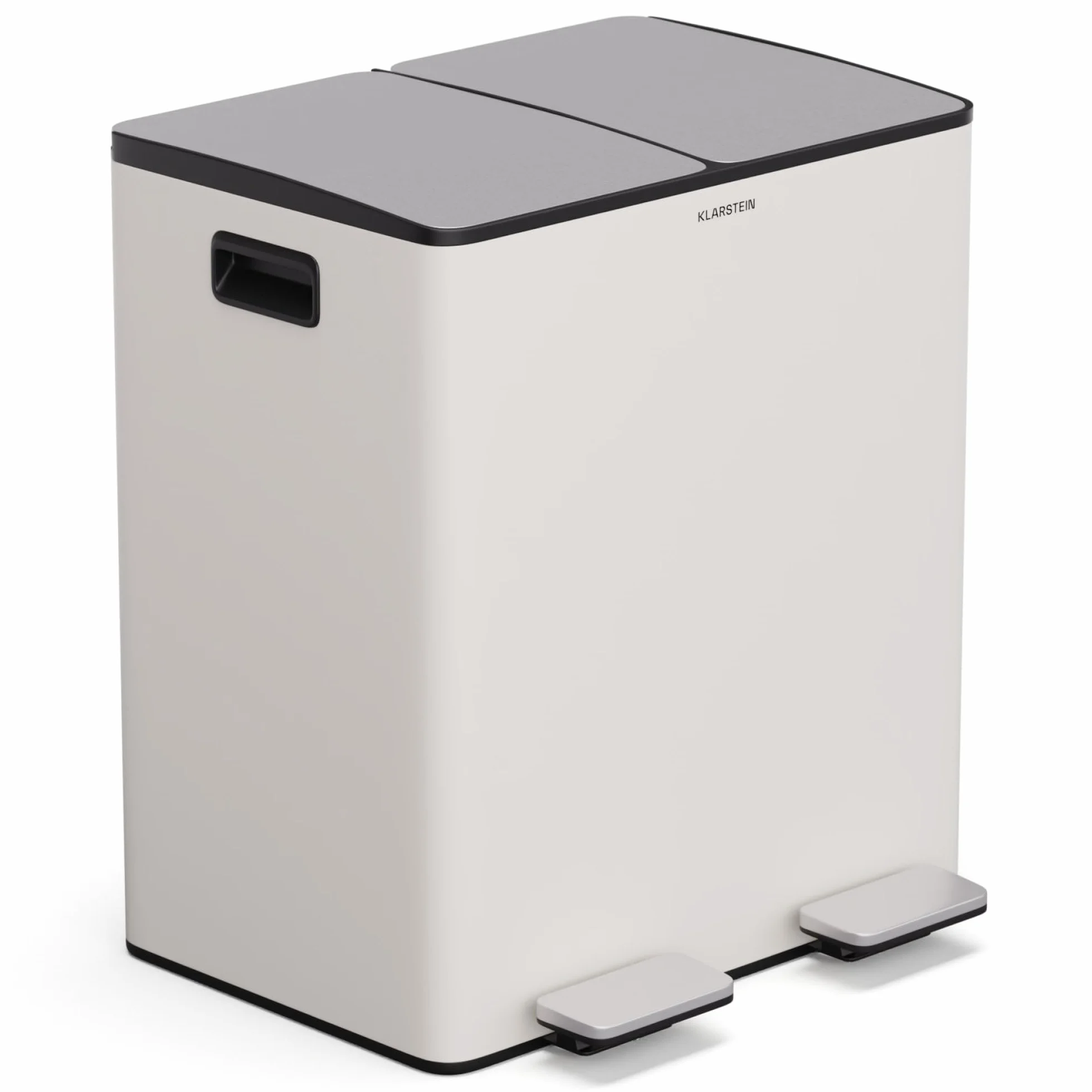 Klarstein Kosz na śmieci 40 l 2 x 20 l z podziałką Soft-Close