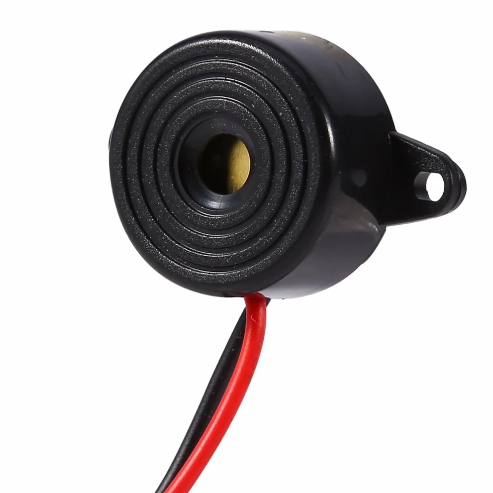 Elektroniczny Brzęczyk, 3-24 V Piezo Elektroniczny Dźwięk Ostrzegawczy Brzęczyk Alarm 85-95dB Ciągły Dźwięk Długość Kabla 100mm