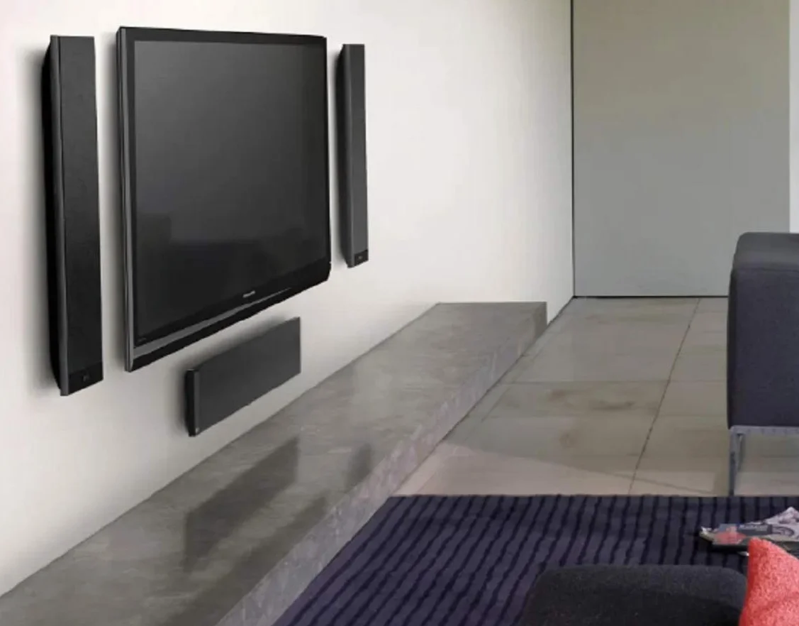 KEF T301 głośnik biały para | ultra płaski | głębokość 3,5 cm |10-150 W | HiFi | kino domowe | TV