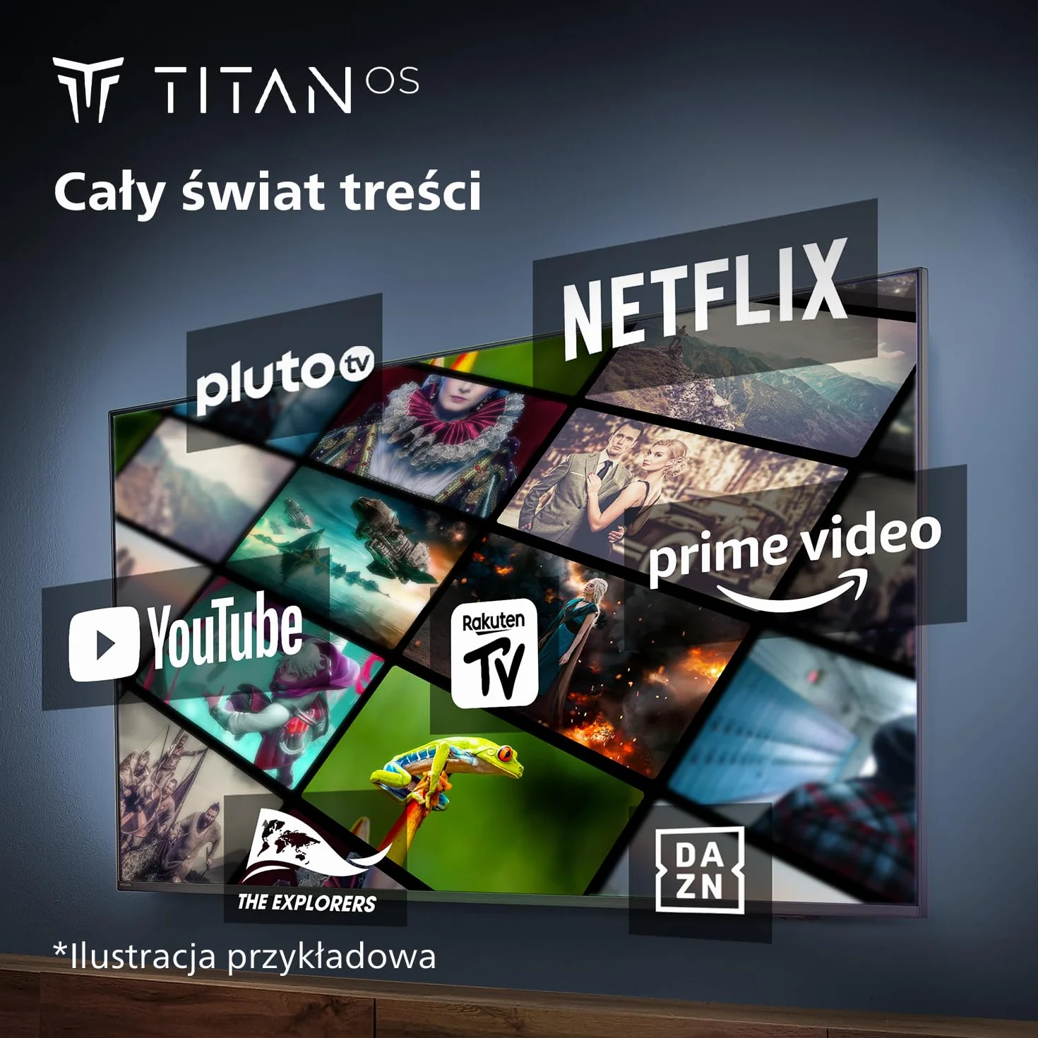 Philips 43PUS7609 4K LED Smart TV – 43-calowy wyświetlacz z platformą Pixel Precise Ultra HD Titan OS i dźwiękiem Dolby Atmos, współpracuje z Alexą i asystentem głosowym Google