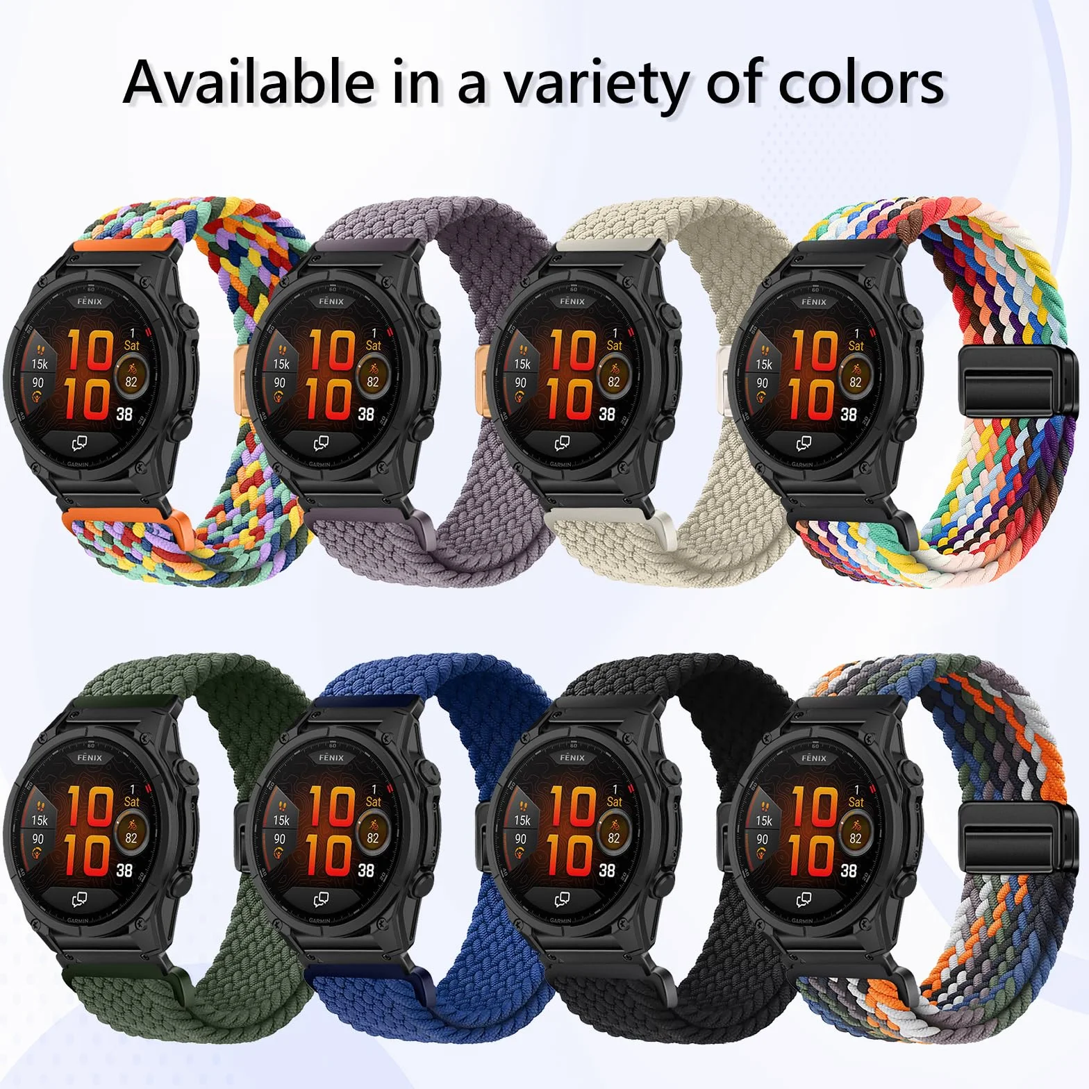 ZoRoll Pasek QuickFit 22 mm do zegarka Garmin Fenix 8 47 mm / 7 Pro / 7 / 6 Pro / 6, nylonowy pasek do zegarka z magnetycznym, wymienny pasek sportowy do Garmin Tactix 8 47 mm / Descent/ Forerunner