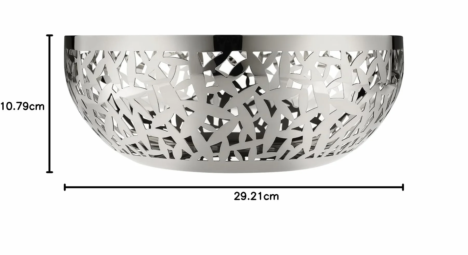 Alessi Kaktus pojemnik na owoce ze stali nierdzewnej 18 x 30 x 16,5 cm
