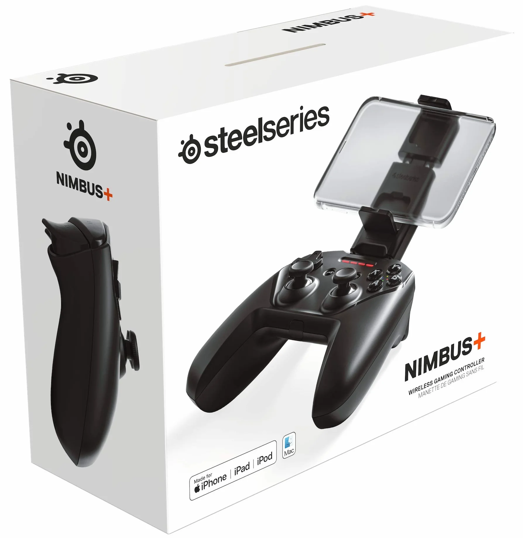 SteelSeries Kontroler Nimbus+ - Sprawniejsze działanie na wszystkich urządzeniach Apple