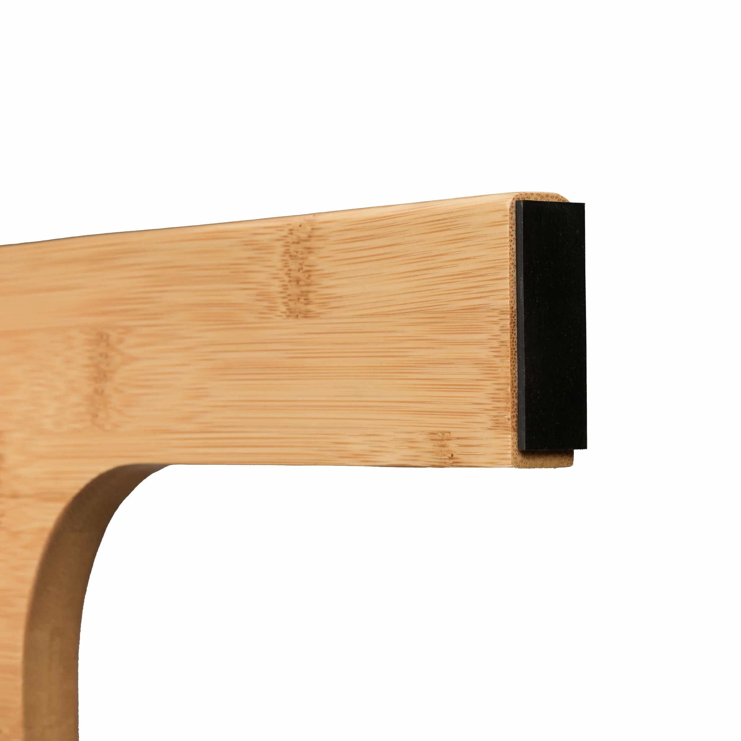 Relaxdays Taboret toaletowy bambus 28,5 x 45,5 x 28,5 cm naturalny