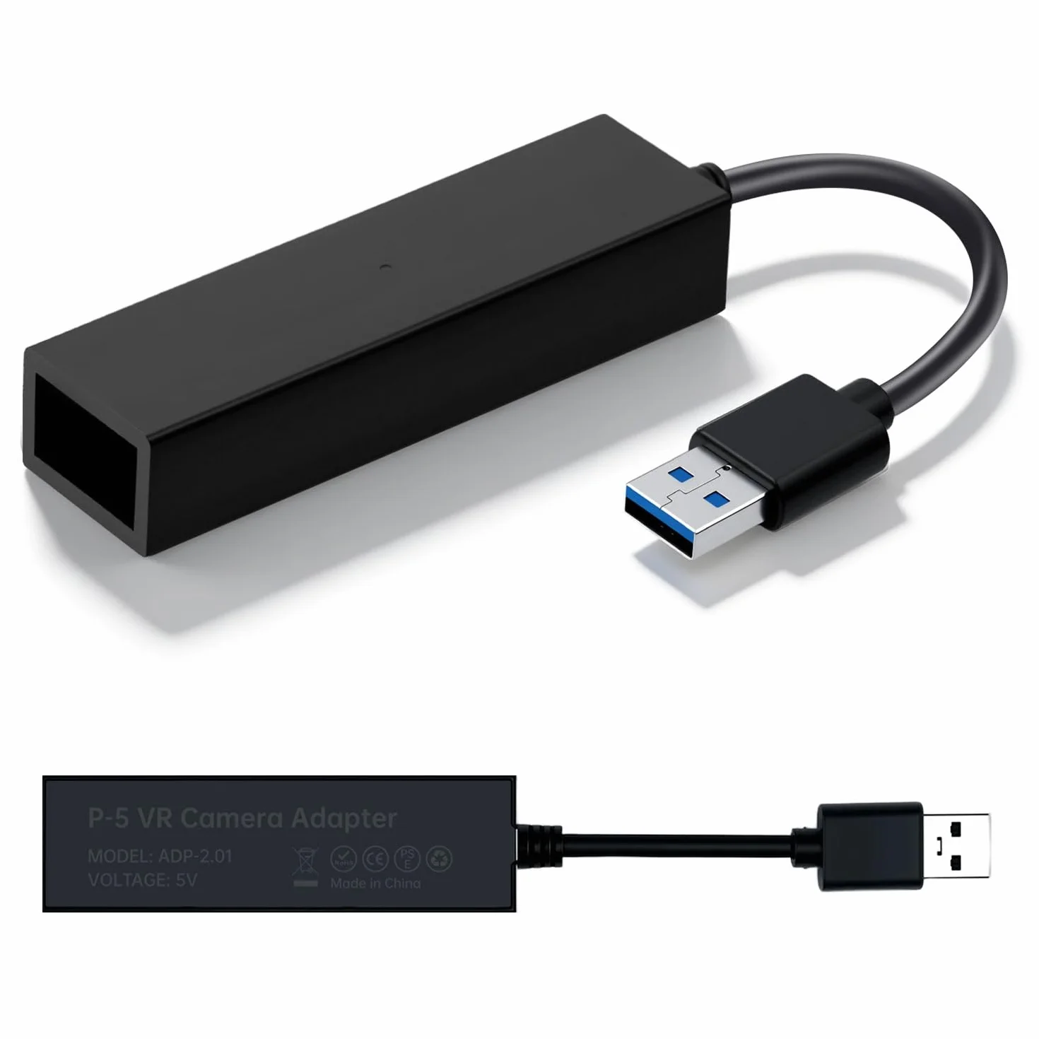 PS5/PS5 SLIM VR Adapter kamery do PSVR, PS4 PS VR Kabel do konwersji kompatybilny z konsolą PS5, PS4 USB 3.0 Kamera do PS5 Konsola VR Akcesoria do gier