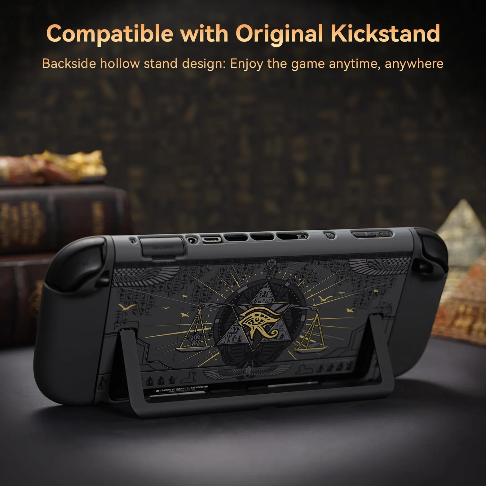 GeekShare Etui ochronne kompatybilne z Switch 2, twarda, wąska, dokująca obudowa z PC przeznaczona na konsolę do gier Switch 2 i kontrolery JC Handle - Mystic Kingdom