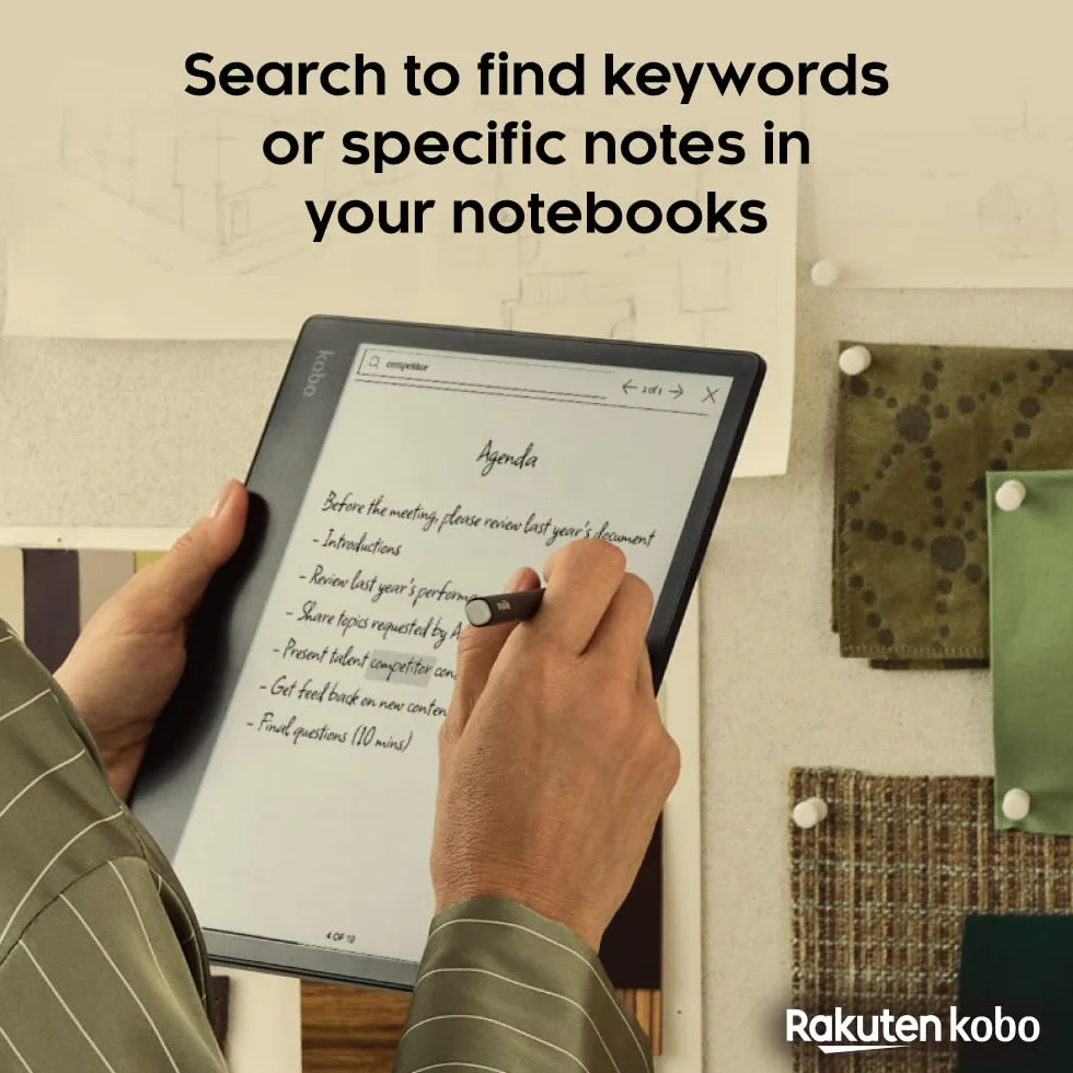 Kobo Elipsa 2E | czytnik | 10,3 cala bez refleksów ekran dotykowy z ComfortLight Pro | Zawiera rysik Kobo 2 | Regulowana jasność | Wi-Fi | Technologia Carta E Ink | Pojemność 32 GB