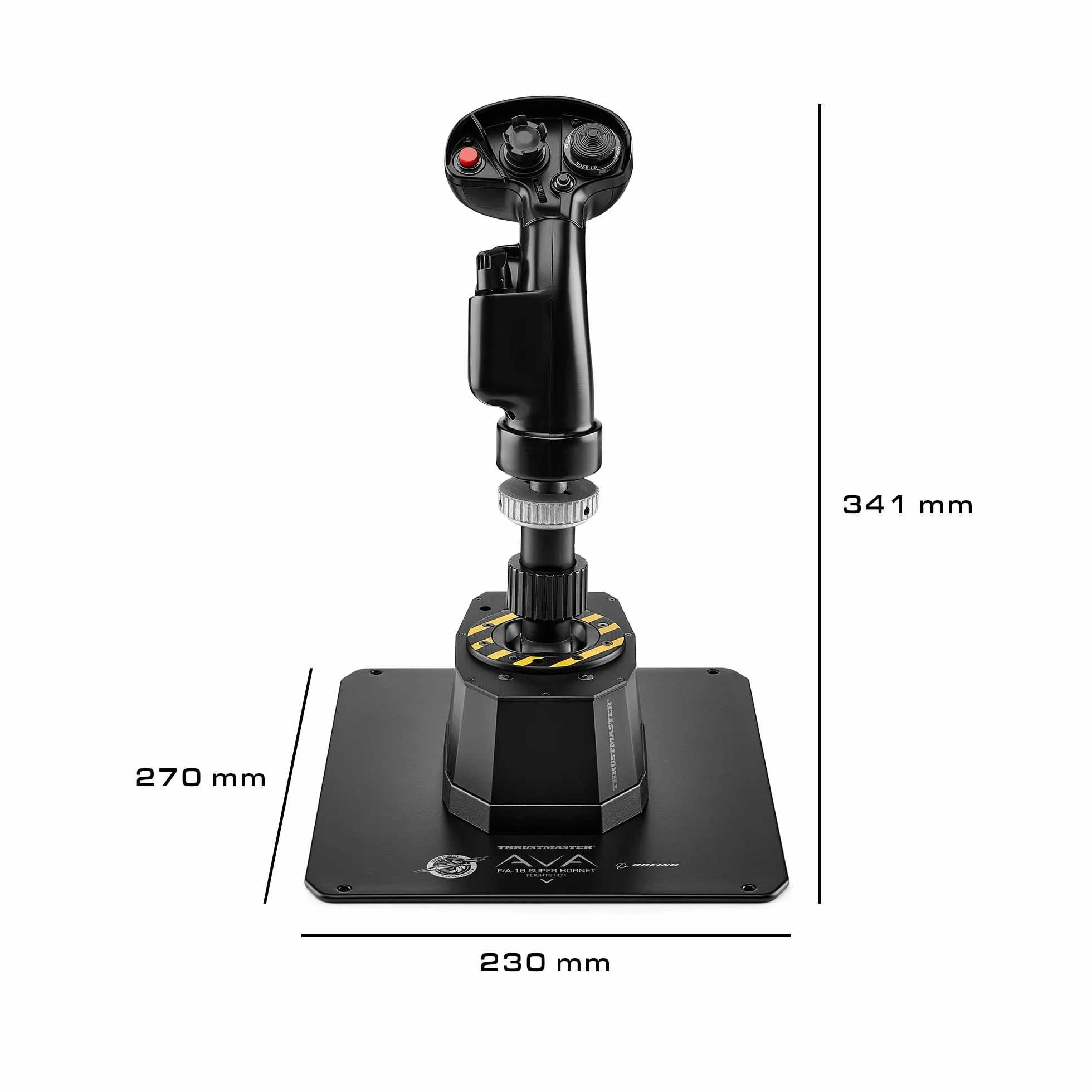 Thrustmaster AVA F/A-18 Super Hornet Flightstick, modularna baza do joysticka, replika drążka sterowego myśliwca F/A-18C Hornet