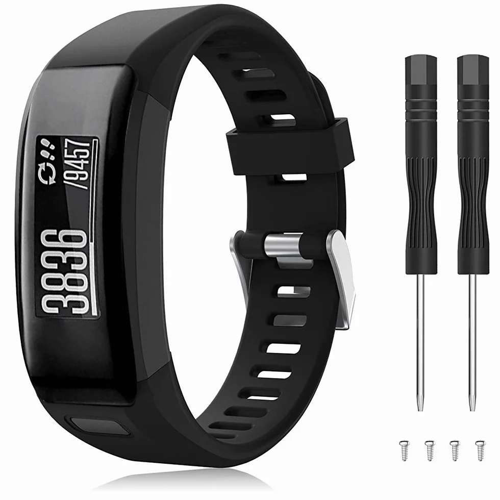 Vivosmart HR pasek, akcesoria regulowany miękki silikonowy zamiennik paska do zegarka zaprojektowany dla Vivosmart HR