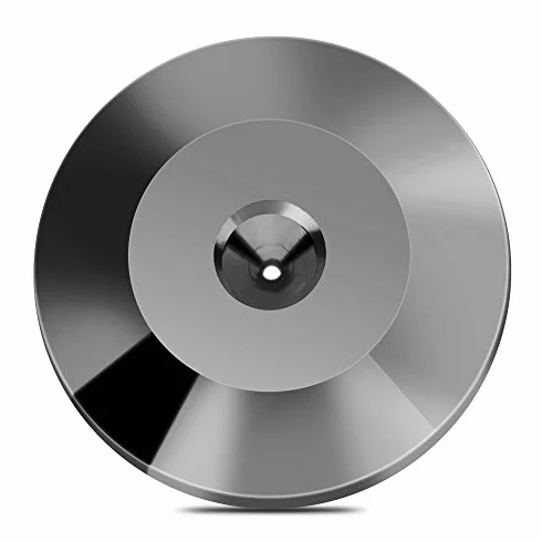 8 Stk. 25 x 4 mm Lautsprecherfüße, Lautsprecherisolationspad Universal Copper Speaker Shock Base Pad Isolationsfüße Mattenbodenscheibe, für Lautsprecher-CD-DVD-Player(Pistolenfarbe)