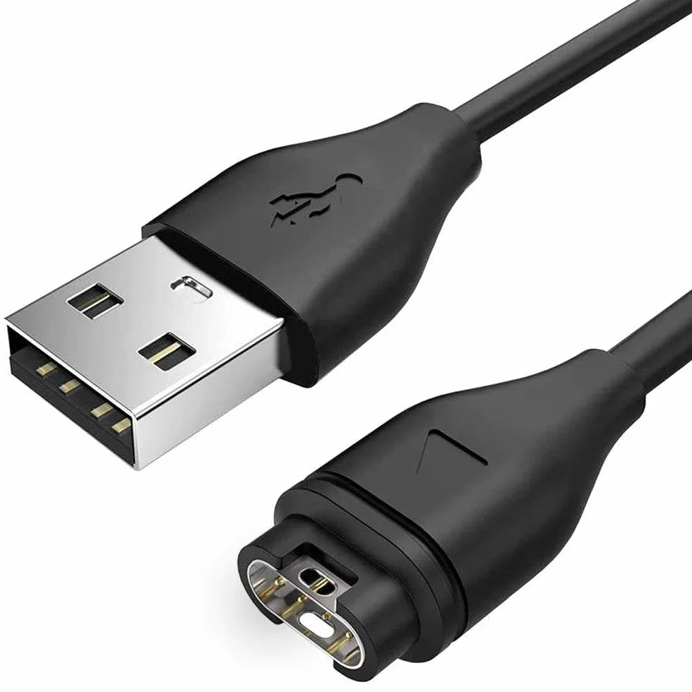 OcioDual Kabel ładowarki dane USB czarny do Garmn Aproach S10/S40/S60/X10 Fnx 5/5S Plus/5X Foreruner 45/245/935/945