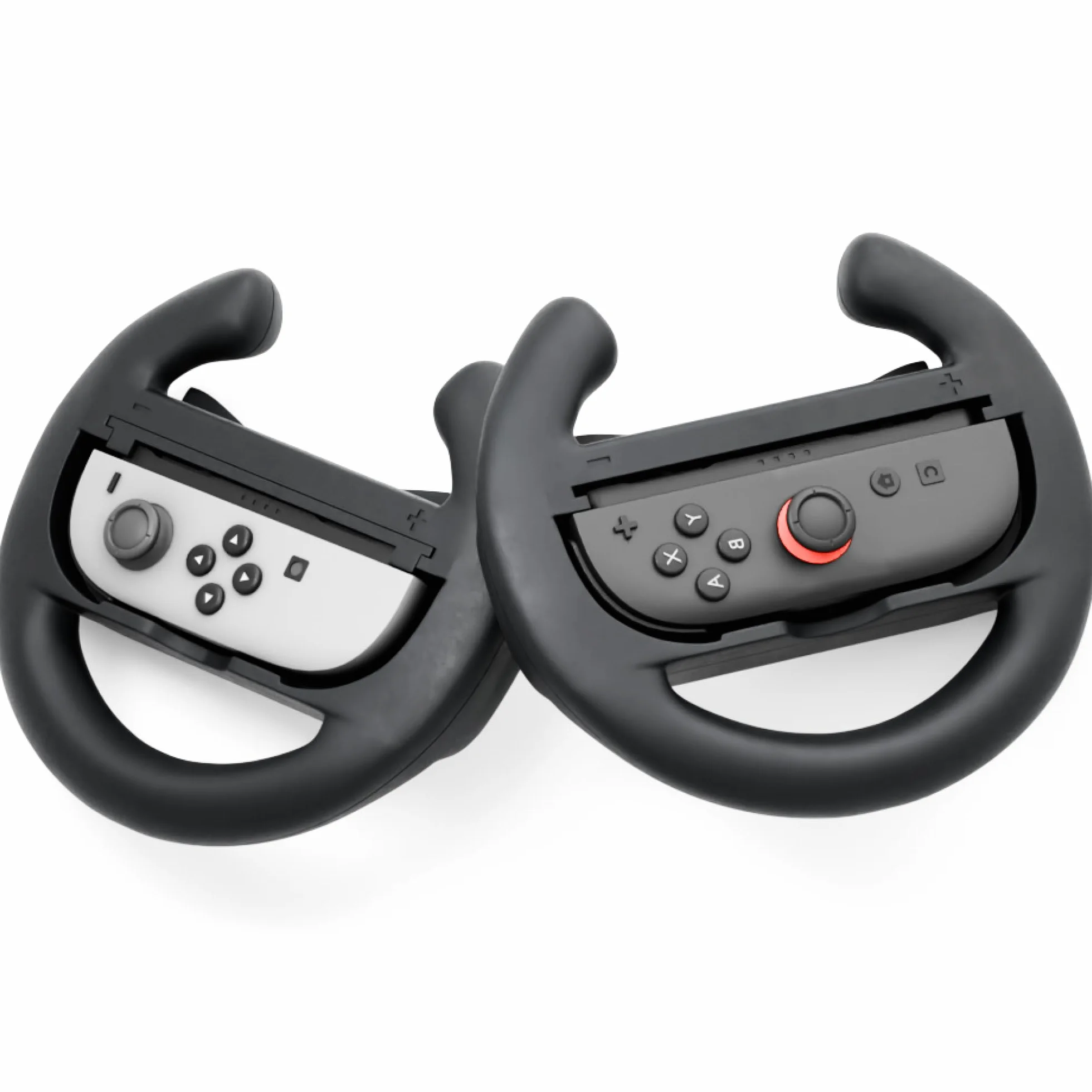 Lioncast kierownica kompatybilna z Nintendo Switch zestaw 2-częściowy z ergonomicznymi uchwytami, kierownica Joy Con Switch 1&2, NSW 1&2 kółka