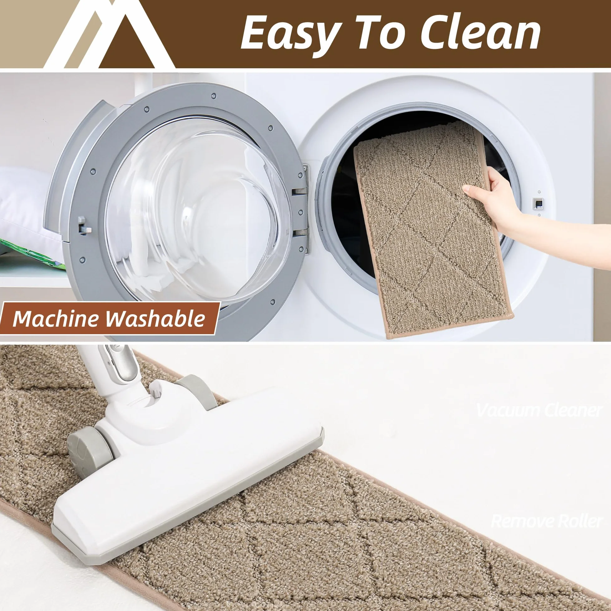 COSY HOMEER 15 sztuk mat na schody 70 x 22 cm, antypoślizgowe maty na schody, samoprzylepne, można prać w pralce, 100% poliester, plecy z TPE, idealne dla dzieci, seniorów i zwierząt domowych, beżowe