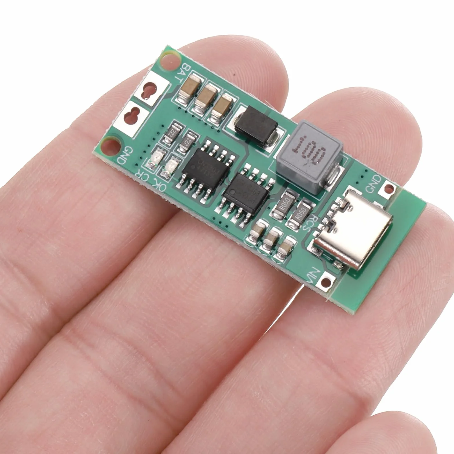 QUARKZMAN 2 sztuki modułu ładowania baterii litowej Multi-Cell 2S 3S 4S Typ-C na 8,4 V 12,6 V 16,8 V regulowana płytka ładująca Step-Up do litowo-polimerowego powerbanku (3S 4A)