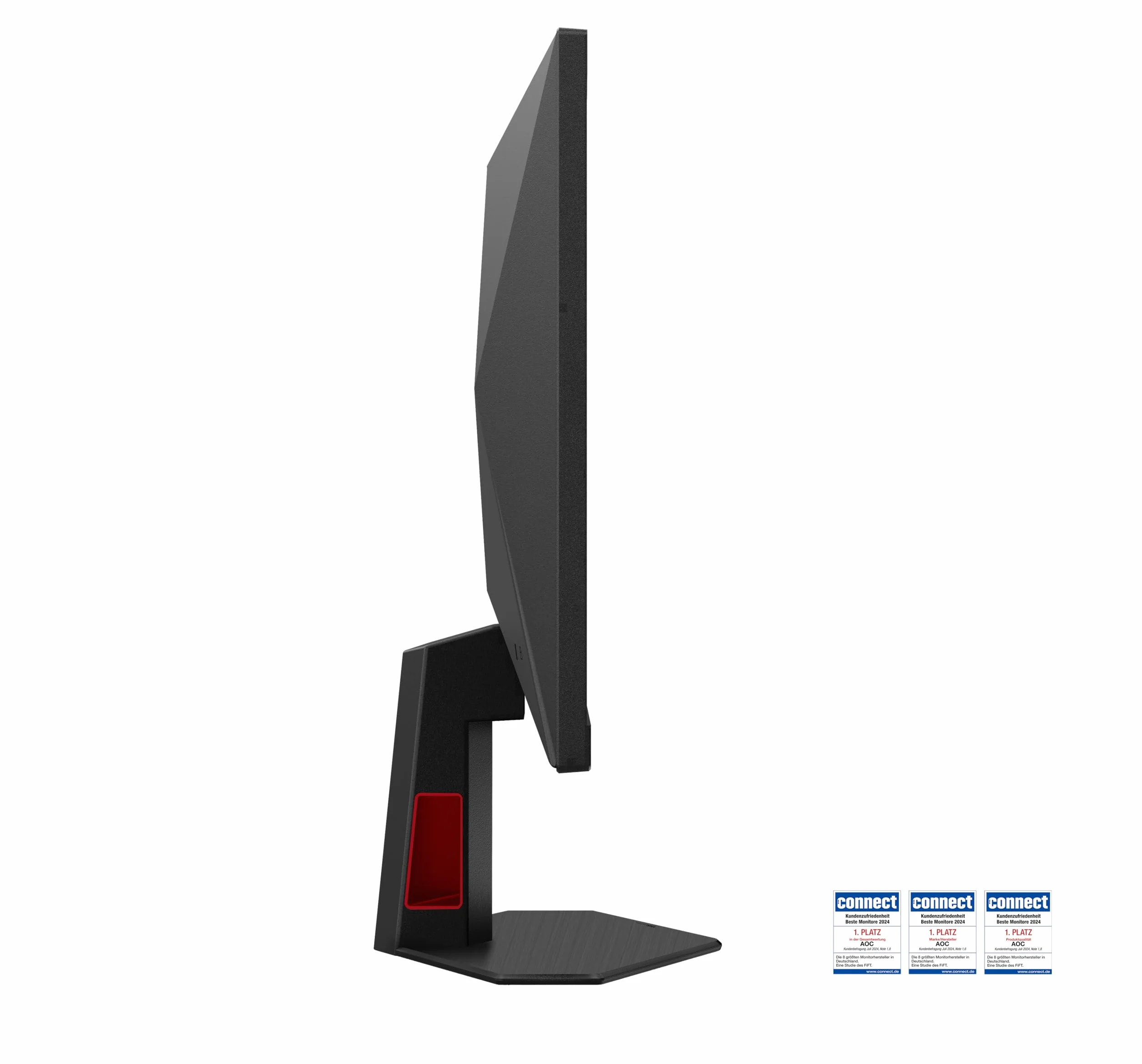 AOC Gaming Q24G2A - 24-calowy monitor Quad HD, 180 Hz, 1 ms, comp. G-Sync, HDR10 (2560x1440, 2X HDMI 2.0, 1x DisplayPort 1.4) Czarno-czerwony