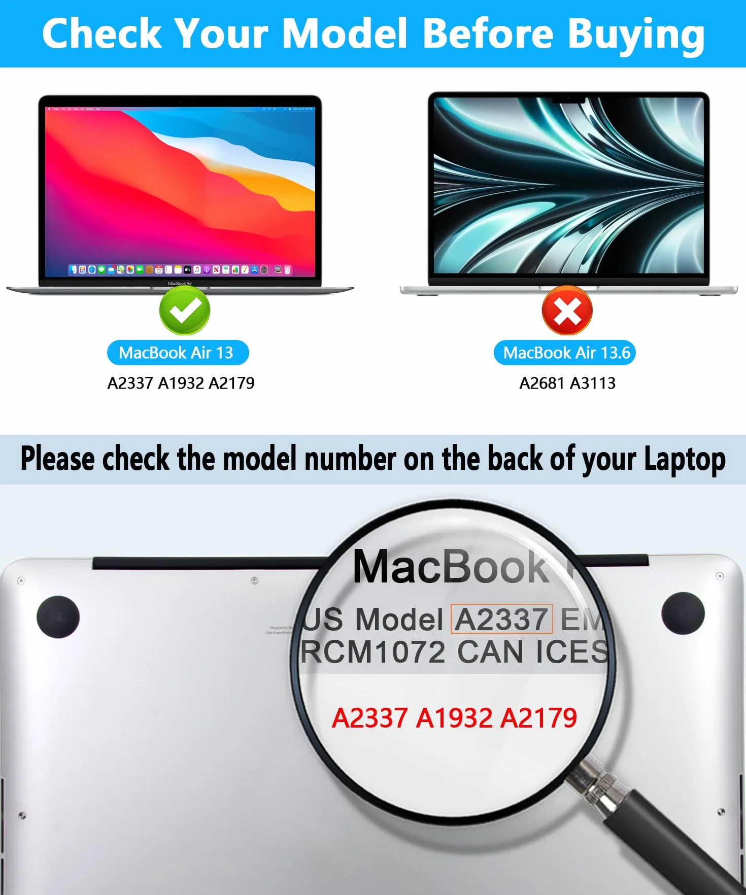 PYS 4-kierunkowa ochrona przed wzrokiem do MacBooka Air 33.0 cm (2018-2021, M1), filtr prywatności 360 stopni, matowa osłona antyodblaskowa, ochrona przed zarysowaniami