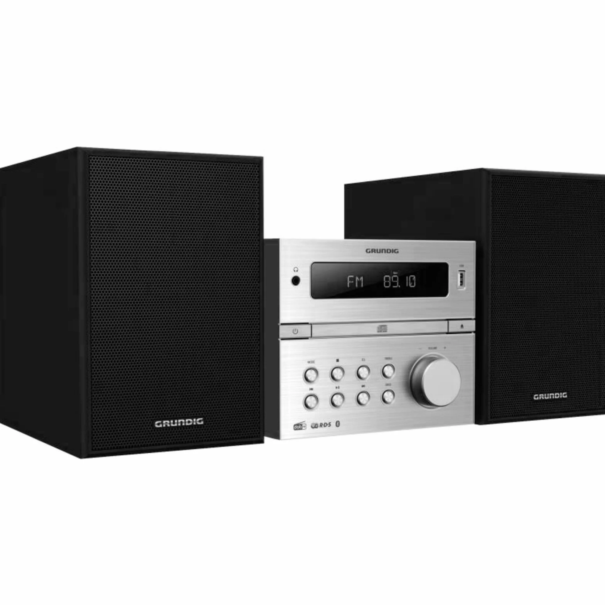 GRUNDIG CMS 4200 BT DAB+, system Micro HiFi, srebrno-czarny, GHF1070