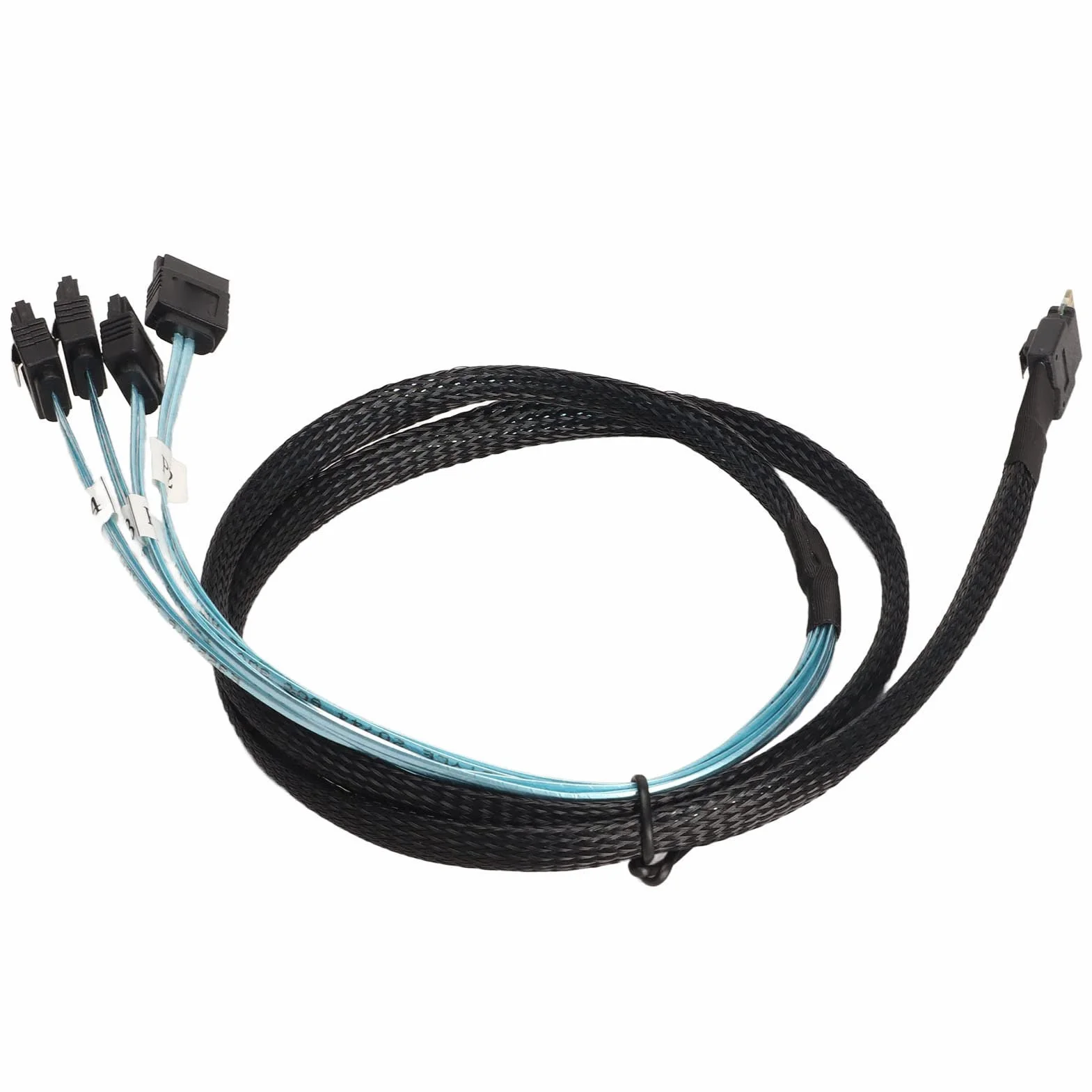 Kabel SAS, SFF-8654 do 4 SATA 7Pin Server Disk Array Cable SF-103 Wbudowany Slim SAS, Mini PVC Akcesoria komputerowe. (1 m / 3,3 stopy)