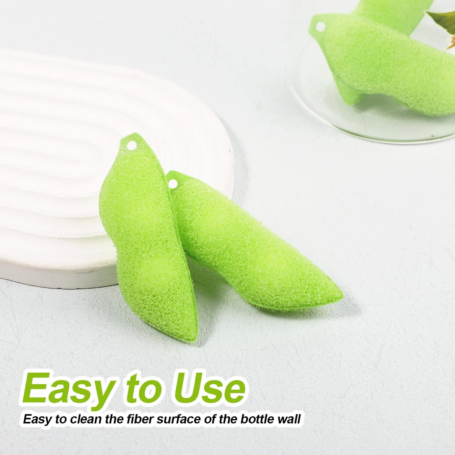 Beans Bottle Cleaning Sponge Srodek do Czyszczenia Butelek z Kulka Ceramiczna Wielokrotnego Uzytku Szczotka z Gabka