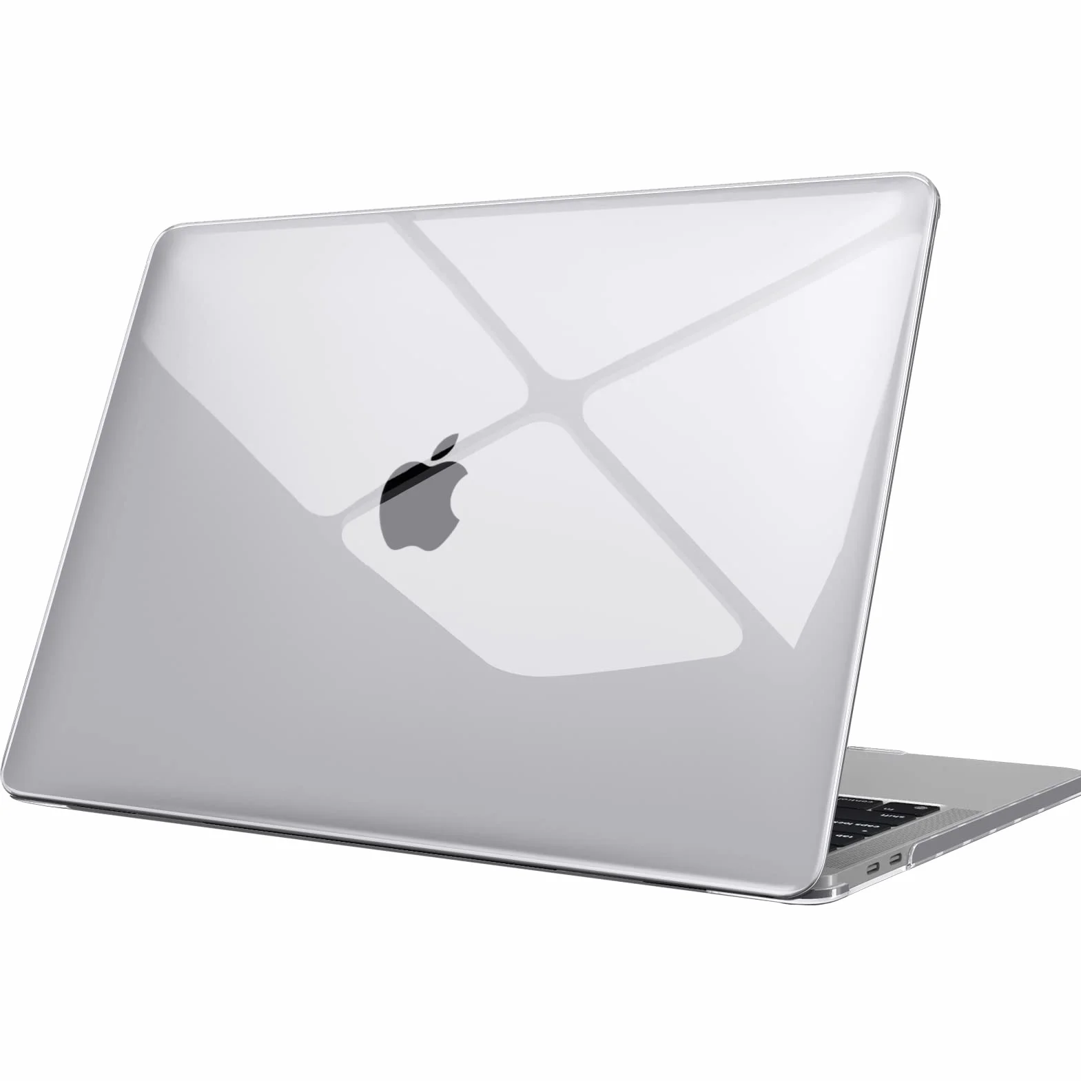 Fintie etui kompatybilne z MacBooka Pro 13 cali 2022-2016 (M2 & M1 A2338 / A2289 / A2251 / A2159 / A1989 / A1706 / A1708), twarde etui z tworzywa sztucznego, przezroczyste, krystaliczne