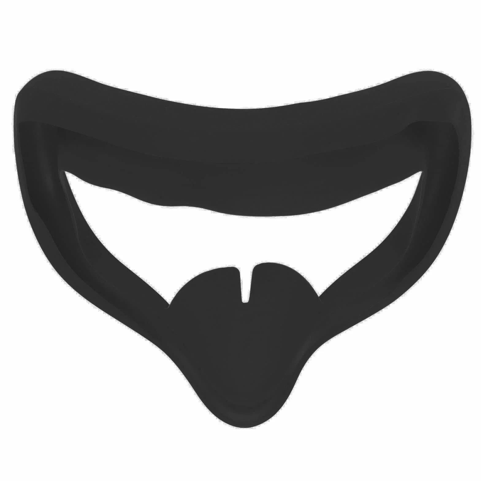 Silikonowa Osłona Twarzy VR, Okulary VR Silikonowa Maska ​​na Oczy Oddychająca Osłona Przeciw Poceniu Osłona Ochronna VR do Zestawu Słuchawkowego do Gier 2(czarny)