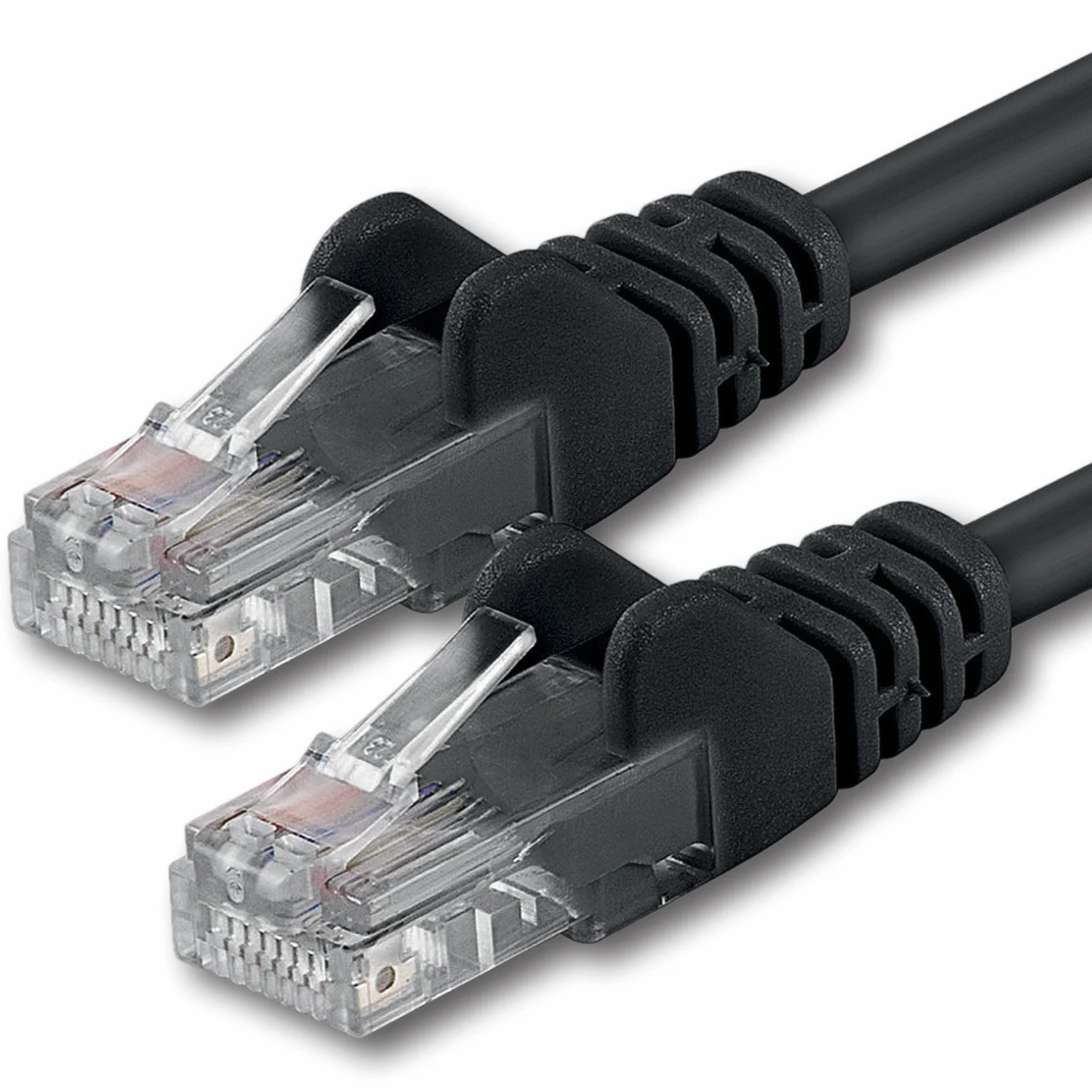 1aTTack CAT 6 UTP kabel sieciowy, połączeniowy z 2 wtykami RJ45. 3 m schwarz - 1Stück