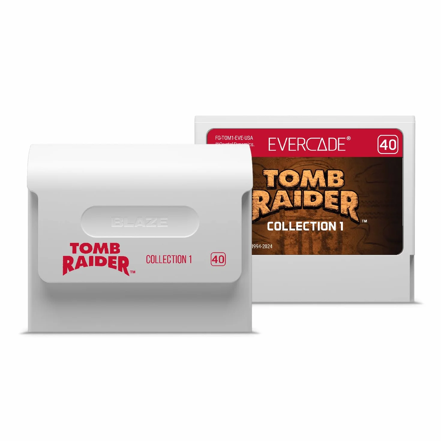 Evercade Konsola do gier VS-R Retro z 1 kontrolerem i Tomb Raider 1, 2 i 3