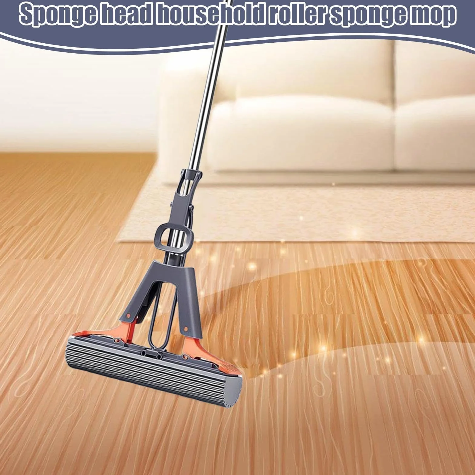 Mop do ściskania, mop gąbkowy PVA, mop rolkowy, mop chłonny, mop do czyszczenia, narzędzie do czyszczenia podłóg, mop do marmuru, mop łazienkowy, czyszczenie balkonu, mop z wkładami do czyszczenia