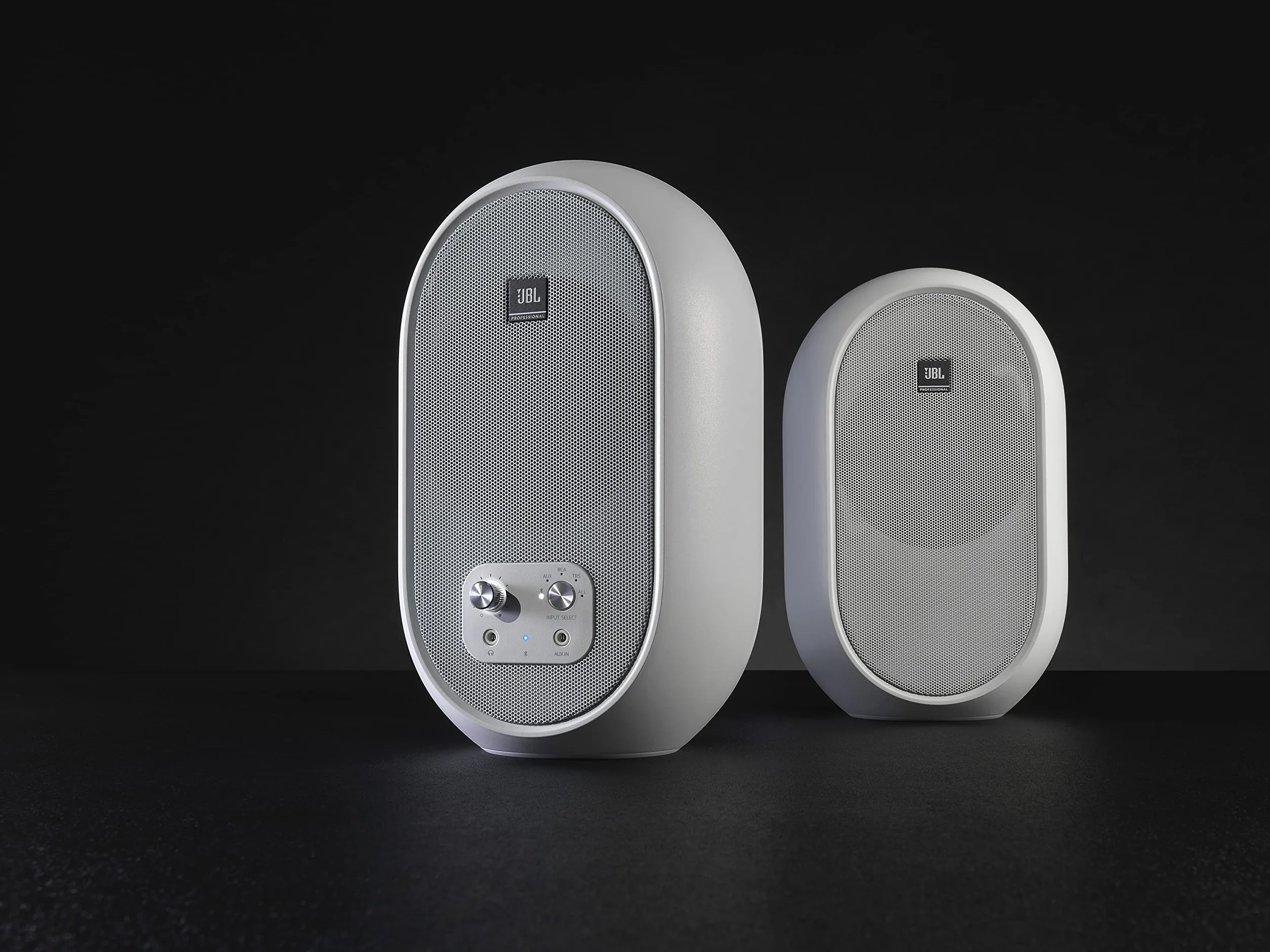 JBL 1 Series 104 Kompaktowe zasilane monitory stacjonarne wersja Bluetooth - białe (sprzedawane jako para)