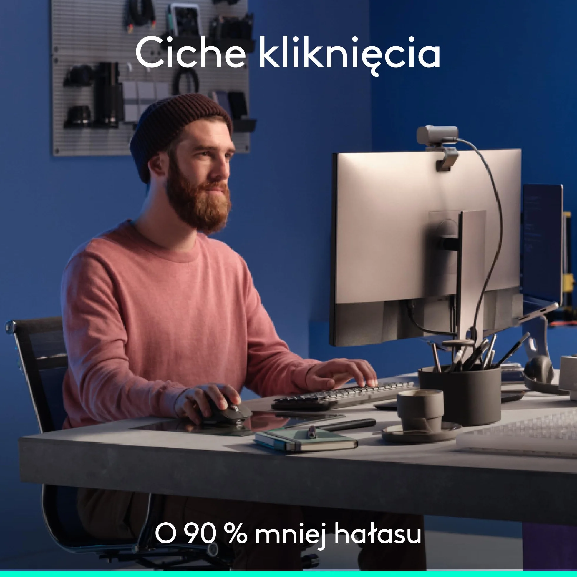 Logitech MX Master 3S – Wydajna mysz bezprzewodowa z błyskawicznym przewijaniem, Ergo, 8K DPI, śledzenie ruchu na szkle, ciche kliknięcia, Bluetooth, Windows, Linux, Chrome - Grafit