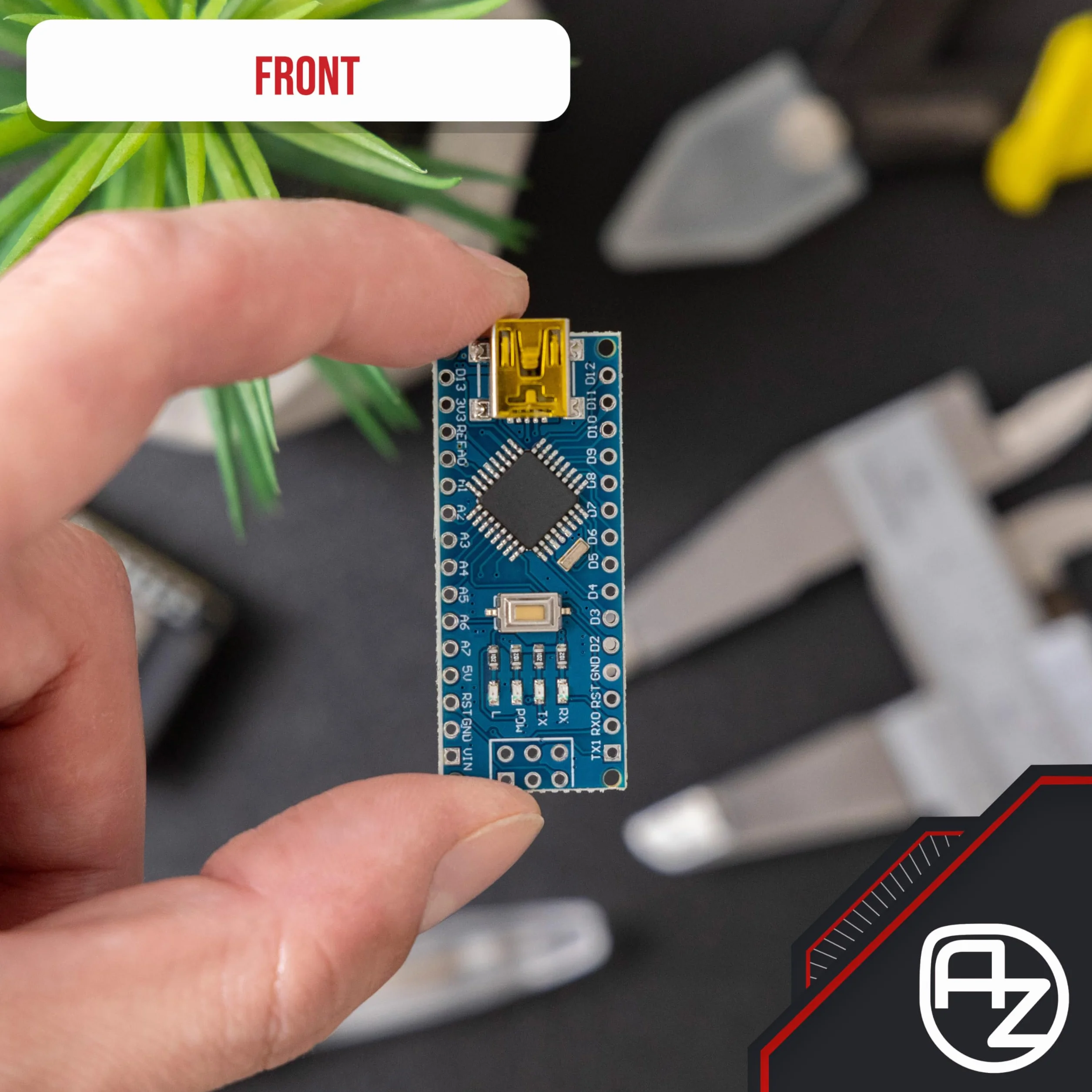 AZDelivery 3 x AZ-Nano V3-Board z Atmega328 CH340 kompatybilne z AZ-Nano V3-Board w tym E-Book!