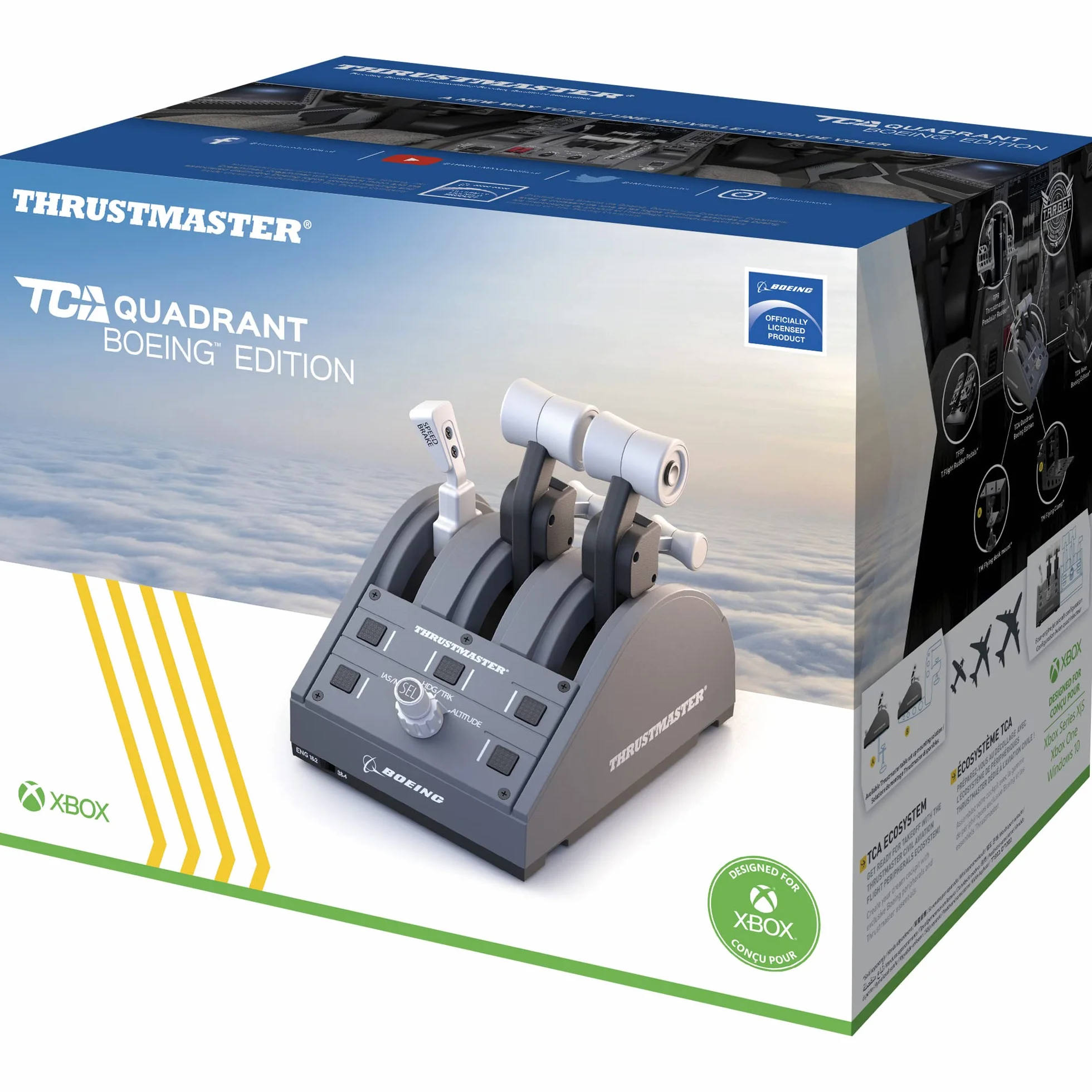 Thrustmaster TCA Quadrant Boeing Edition Replika Panelu Przepustnicy Klapy Hamulec Aerodynamiczny Xbox PC