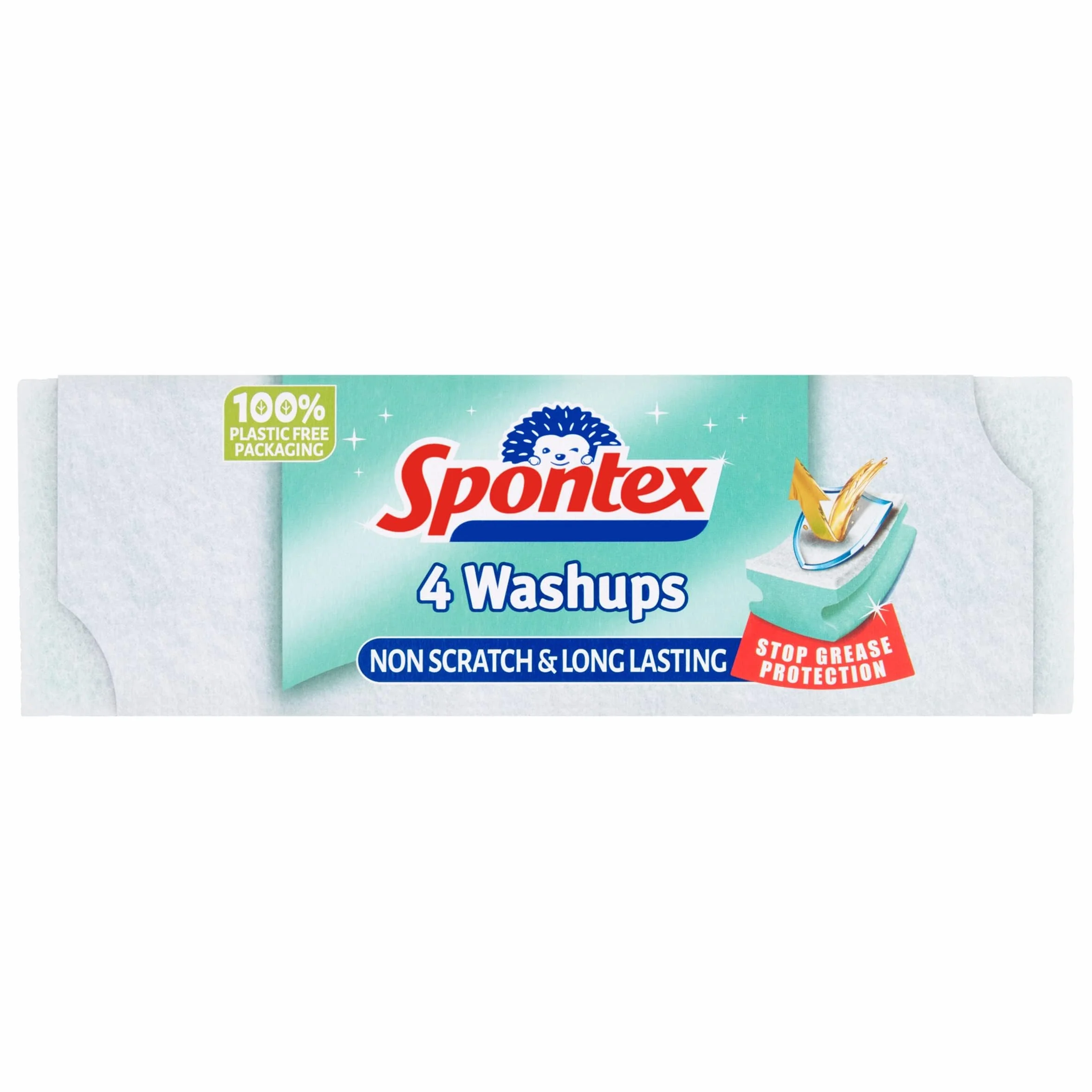 Spontex 4 myjki do mycia bez zarysowań gąbki
